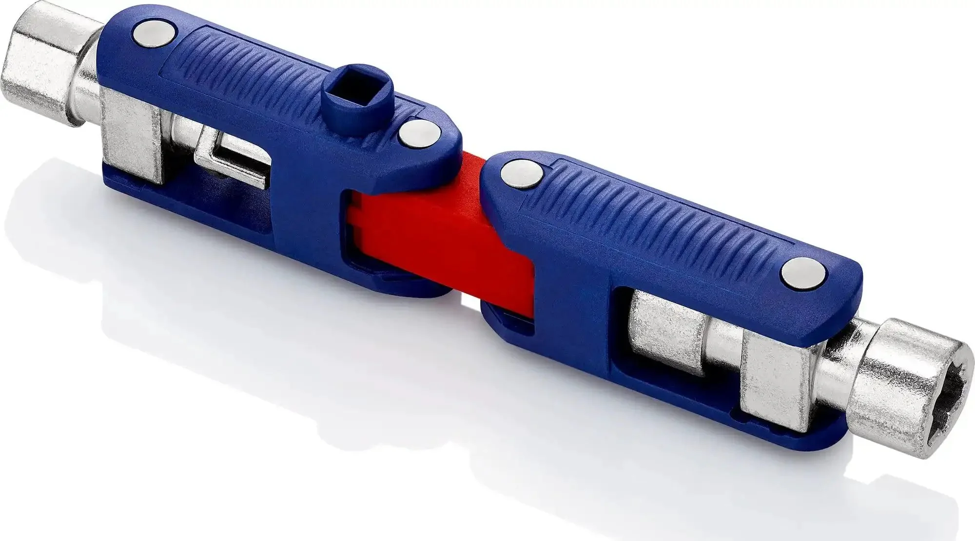 All-In-One DoubleJoint Control Cabinet Key 62 mm With Magnetized One Quarter Inch Bit Adapter, Four Zinc Die-Cast Profiles In One Key, Handy Self-Service Card Or Blister Pack, 97 mm Length For Electrical Gas Water HVAC And Building Installations - Image 6
