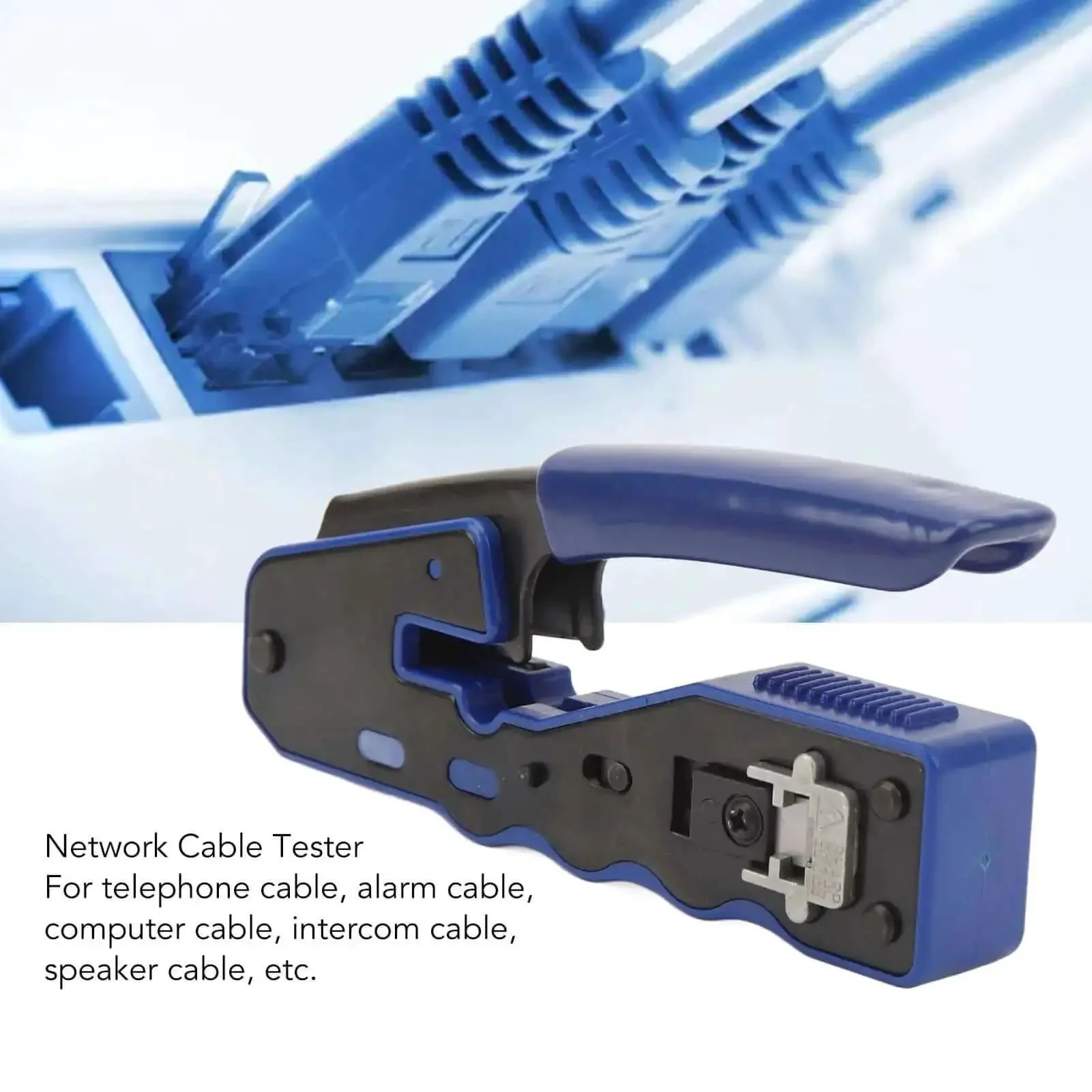 All In One Ethernet Crimping Tool With Pass Through Connectors For Cat5 Through Cat6A, Cutter, Stripper And Crimper In One Handy Device For Quick Home Or Pro Network Installations, Heavy Duty Hardened Blades For Precise Crimps - Image 6