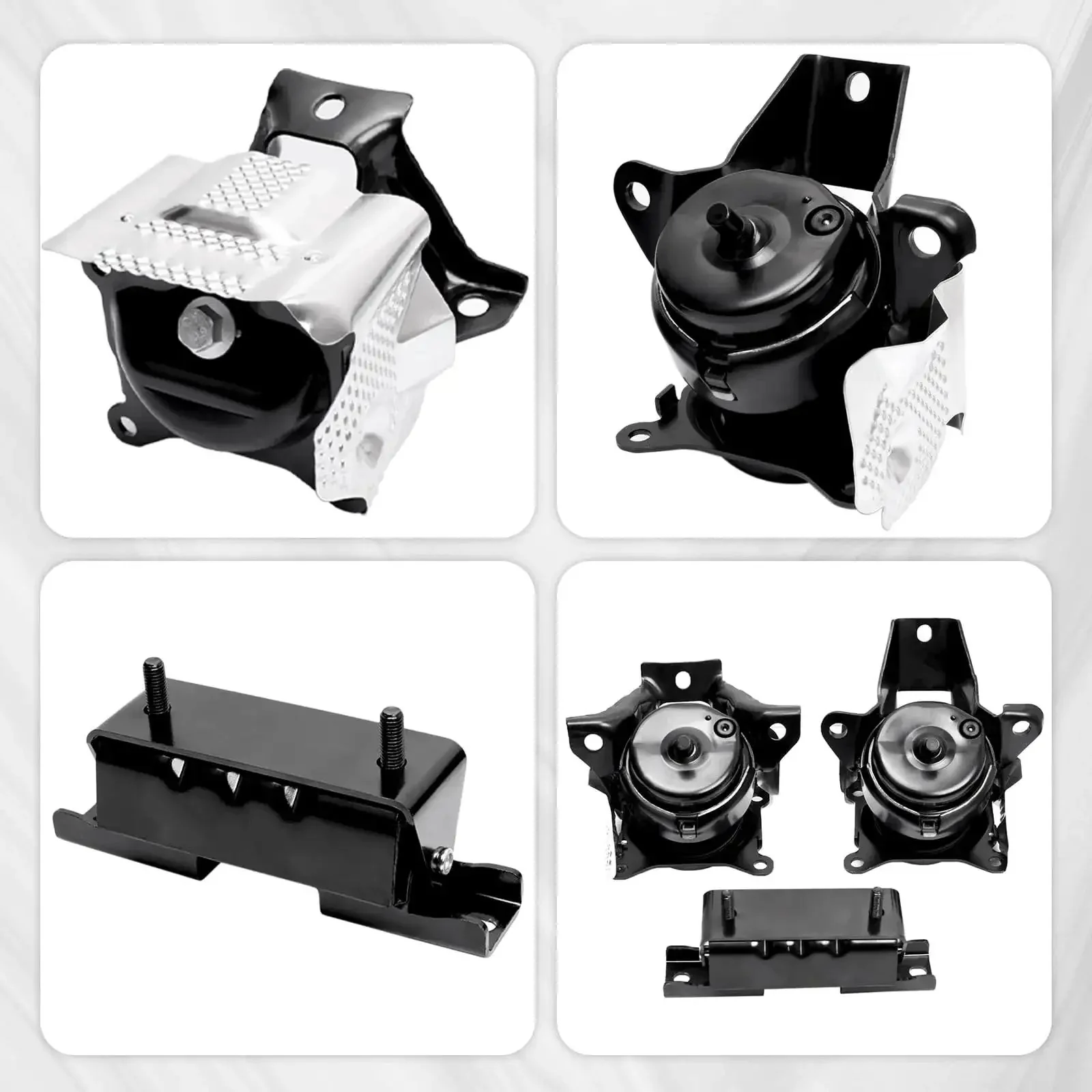 All In One Front Left And Right Engine Motor Mount And Transmission Mount Kit Three Piece Set For 2014 To 2018 Silverado Sierra 1500 V8 And 2015 To 2020 Escalade Suburban Tahoe Yukon XL 4WD Direct Fit OE Replacement 84175582 84175583 A2638 - Image 4