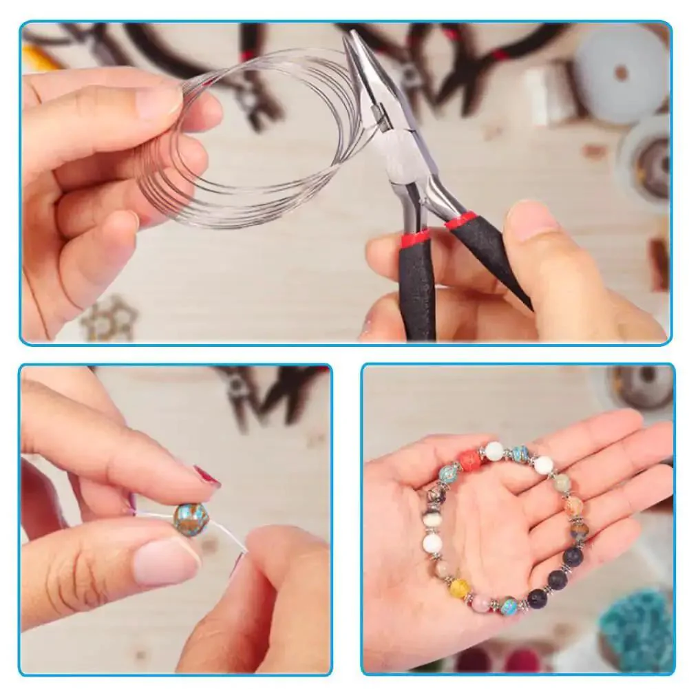 All In One Jewelry Making Kit With Pliers, Findings, Beading Wires And Repair Tools For Adults And Beginners, Easy Do It Yourself Jewelry Crafting Set Includes Accessories - Image 5