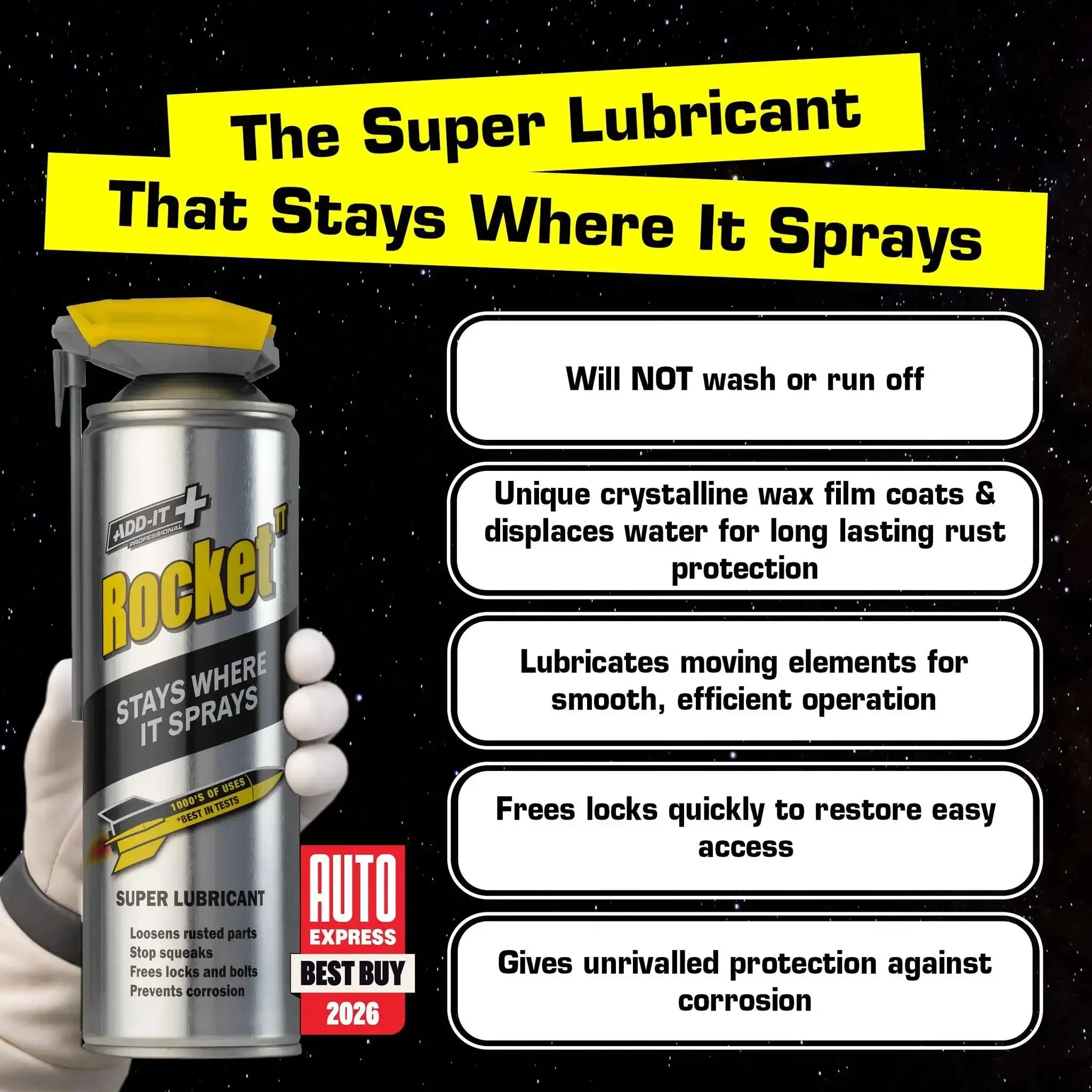 All-In-One Multi-Purpose Lubricant Spray For Rusted Bolts, Tools, Bikes And Garden Gear, Penetrating Oil And Anti-Corrosion Spray With Water-Resistant Coating, Loosens Squeaks, Frees Sticky Locks, Cleans Surfaces, 15.2 Fluid Ounces - Image 8