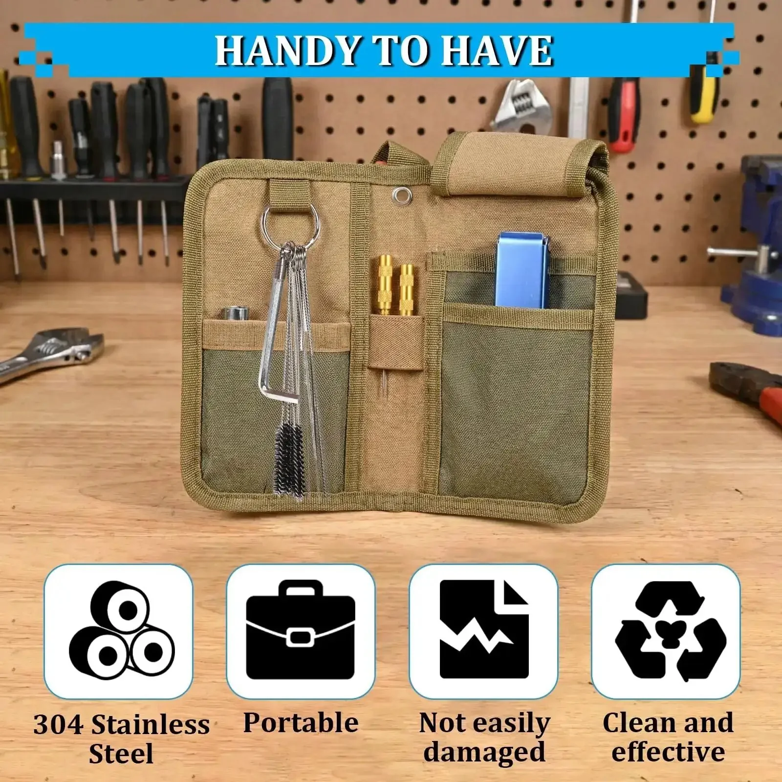All-In-One Pro-Grade Carburetor Cleaning Kit With 13 Stainless Steel Wires, 10 Cleaning Needles, 5 Nylon Brushes, 1 Sharp Pick And Torch Tip Cleaner For Motorcycle, Lawn Mower, ATV, Chainsaw, Spray Gun, And Small Engines - Image 3