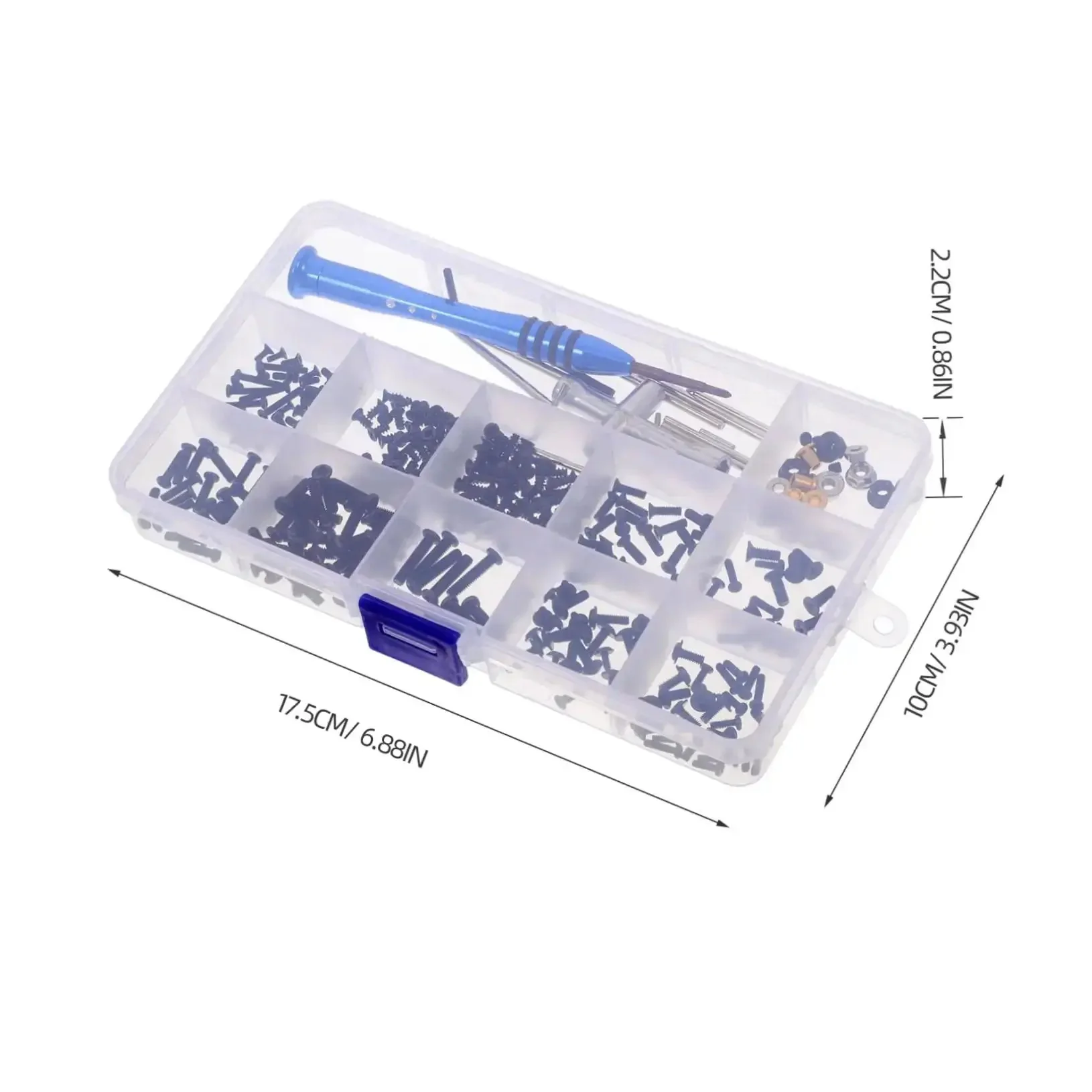 All In One Pro Grade RC Car Screw Tool Kit With Nuts Bolts Fasteners Gasket Repair Tools In A Durable Accessory Box For Easy RC Car Repair And Maintenance Across Multiple Models - Image 9