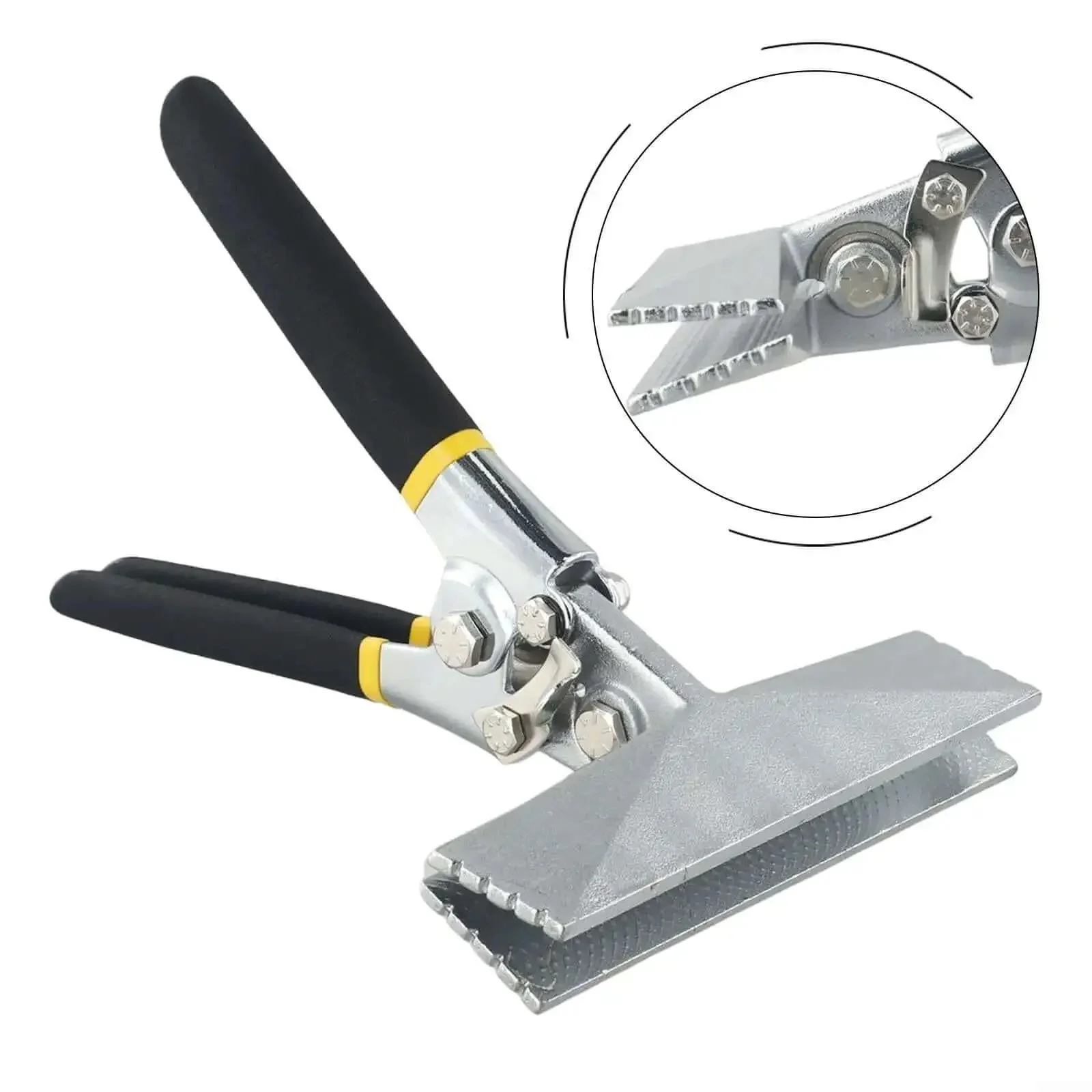 All In One Sheet Metal Bending Pliers With Straight Or Elbow Handles And Non Slip Grip, Workhorse Hand Seamer Crimping Tool With 80Mm Or 150Mm Jaw Width For Light Steel Framing HVAC Ductwork Roofing And Custom Fabrication - Image 8