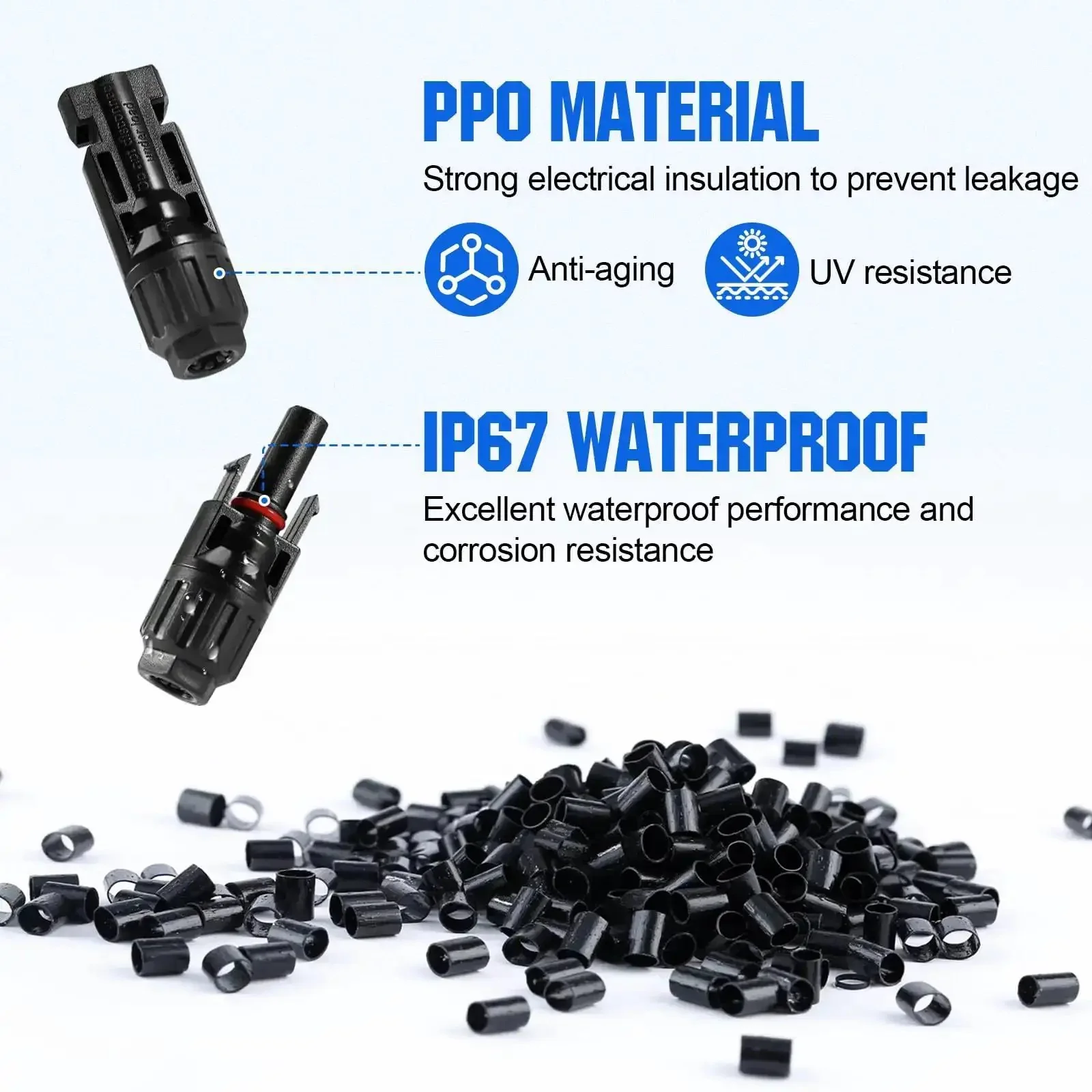 All-In-One Solar Crimp Tool Kit 13 Piece Set For Panel Wiring And Installation, Includes 1 Wire Crimper, 10 Solar Connectors, 2 Connector Spanners, And A Durable Zipper Case For Easy Transport - Image 5
