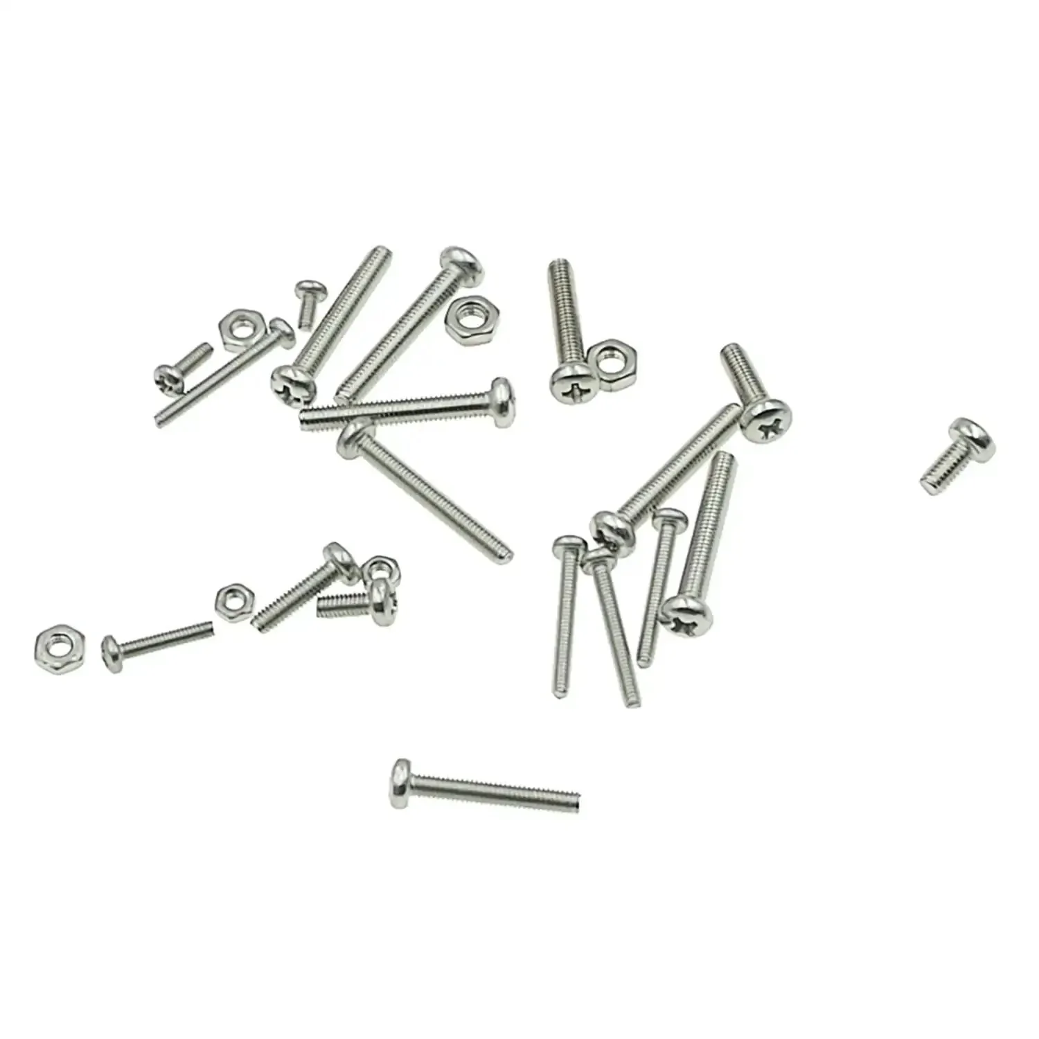 All In One Stainless Steel Phillips Pan Head Machine Screws And Hex Nuts Assortment Kit In Metric M2 M2.5 M3 Sizes For Home Workshop Projects Electronics RC Builds - Image 4