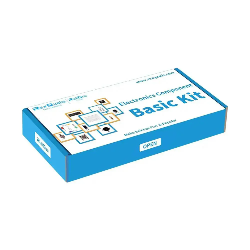 All In One Tinker Ready Starter Electronics Kit With Power Supply Module Breadboard 300 Plus Components Jumpers LEDs Resistors And More For Fun DIY Projects Safely Packed In A Sturdy Box - Image 2