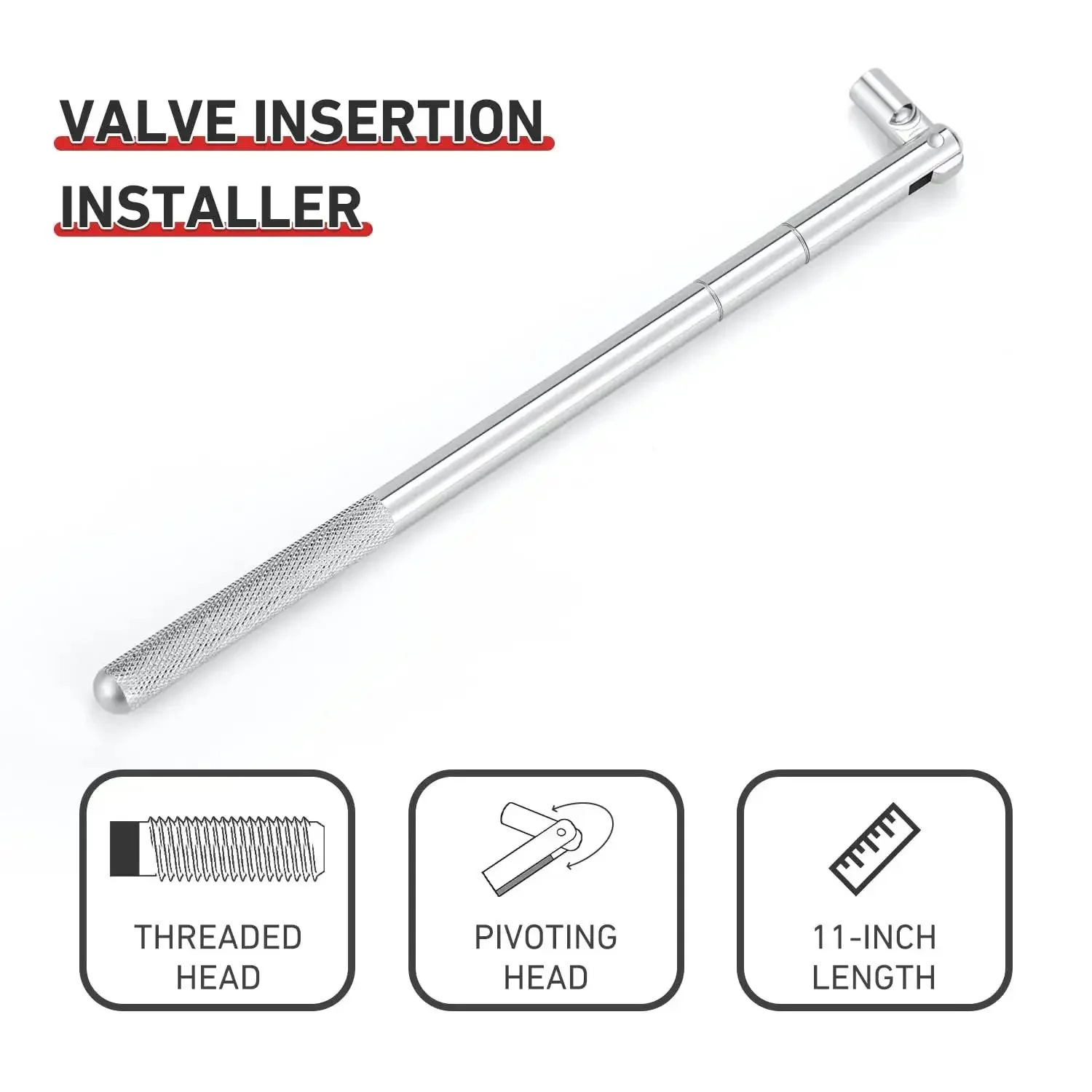 All In One Valve Stem Tool Kit For Tubeless Tires With Puller Core Remover 4 Way Valve Tool TR412 TR413 TR414 Stems Caps And Cores Easy Install And Quick Tire Service - Image 5