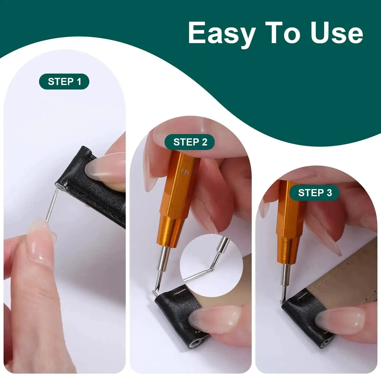 All In One Watch Band Pins Replacement Kit With Spring Bar Tool And 40 Durable Stainless Steel Pins For Easy Strap Adjustment In Eight Sizes Ideal For Diy Projects Or Quick Professional Repairs On The Go - Image 2