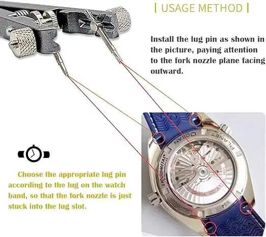 All-In-One Watch Spring Bar Removal Tool Set With Pliers And V Type Pins, 8-Pin Band Removal Kit For Easy Strap Swaps, Quick Watch Repairs And Precise Wristband Fix - Image 7