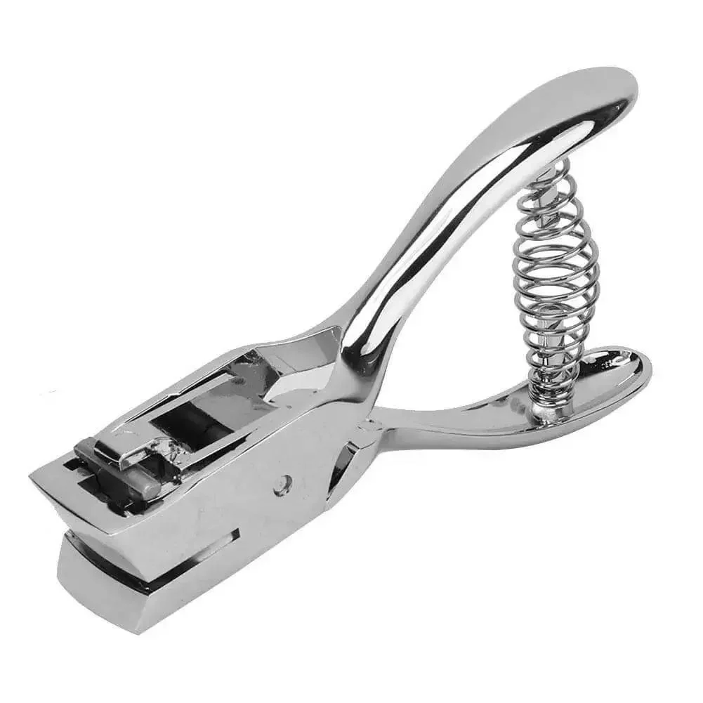 All Metal Handheld Hole Slot Puncher For ID Cards And Paper Crafts With 5.4 Inch Oval Punch And Spring Mechanism Delivers Clean Punches Through 8 Sheets Every Time Built For Heavy Duty Daily Use - Image 4