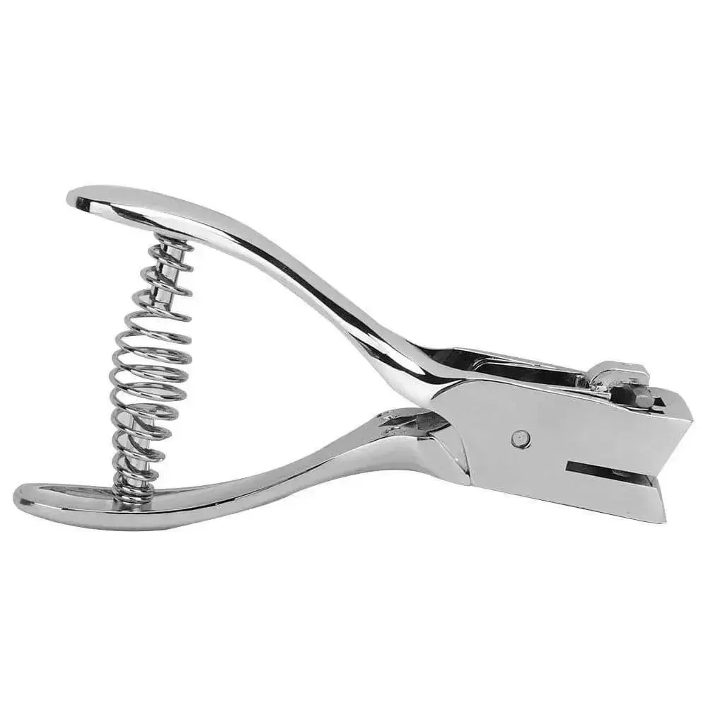 All Metal Handheld Hole Slot Puncher For ID Cards And Paper Crafts With 5.4 Inch Oval Punch And Spring Mechanism Delivers Clean Punches Through 8 Sheets Every Time Built For Heavy Duty Daily Use - Image 5
