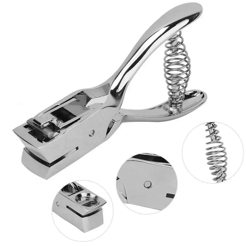 All Metal Handheld Hole Slot Puncher For ID Cards And Paper Crafts With 5.4 Inch Oval Punch And Spring Mechanism Delivers Clean Punches Through 8 Sheets Every Time Built For Heavy Duty Daily Use - Image 6
