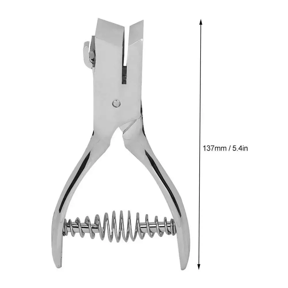 All Metal Handheld Hole Slot Puncher For ID Cards And Paper Crafts With 5.4 Inch Oval Punch And Spring Mechanism Delivers Clean Punches Through 8 Sheets Every Time Built For Heavy Duty Daily Use - Image 7