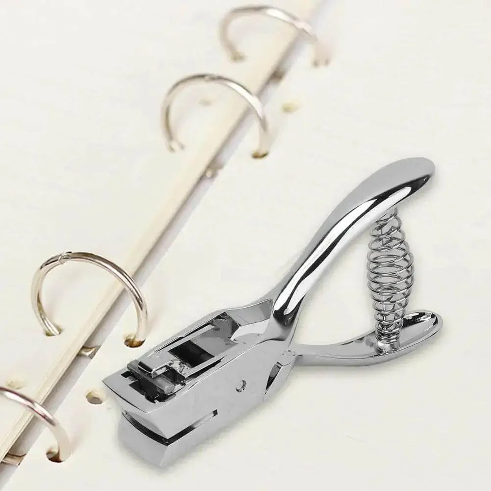 All Metal Handheld Hole Slot Puncher For ID Cards And Paper Crafts With 5.4 Inch Oval Punch And Spring Mechanism Delivers Clean Punches Through 8 Sheets Every Time Built For Heavy Duty Daily Use - Image 8