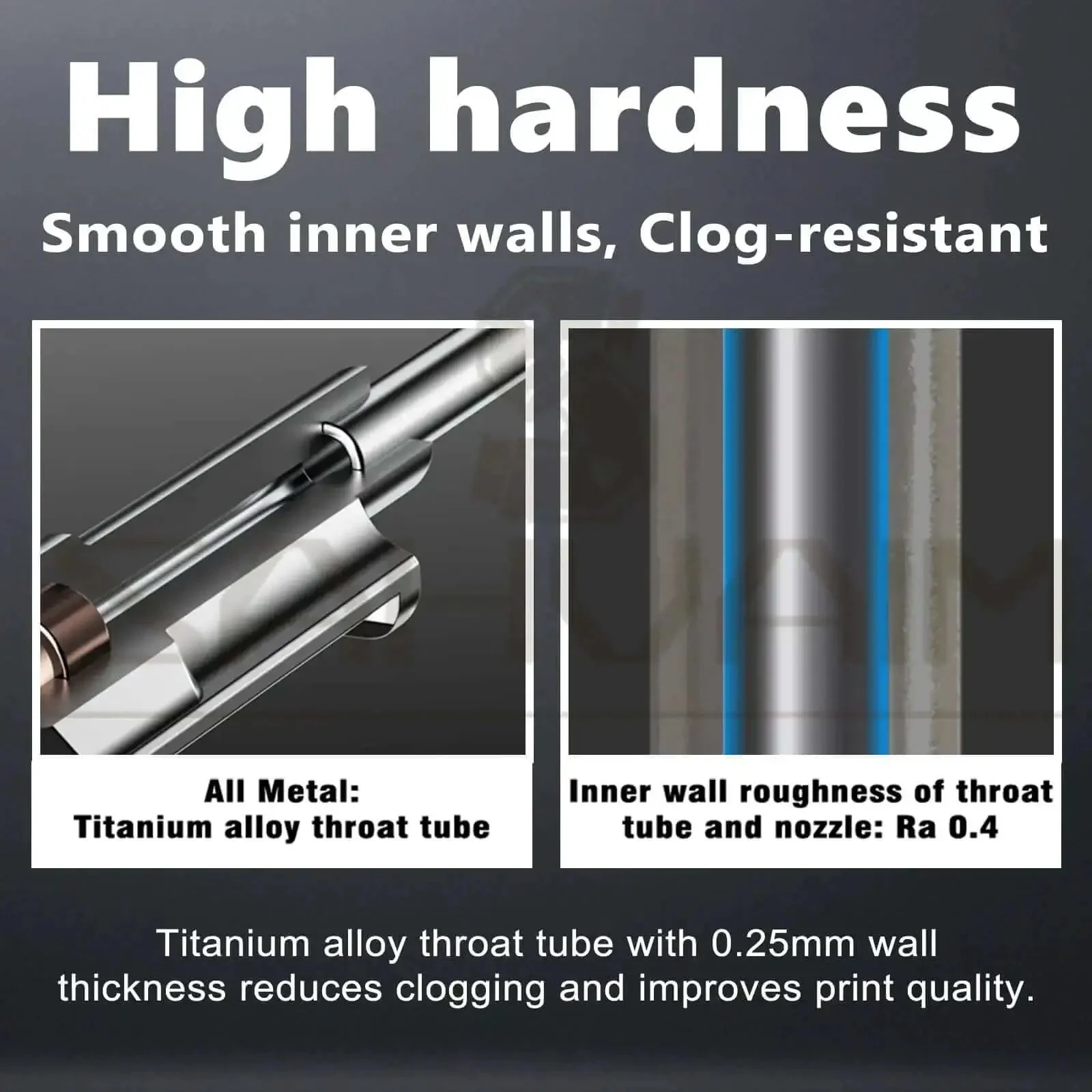 All Metal Hotends For H2D H2S H2C P2S With 0.4mm Hardened Steel Nozzle Direct Replacement Print Head For Fast, High Quality Prints, Anti Clog And High Temp Ready, 2Pcs Upgrade Kit For H2 And P2S 3D Printers - Image 3