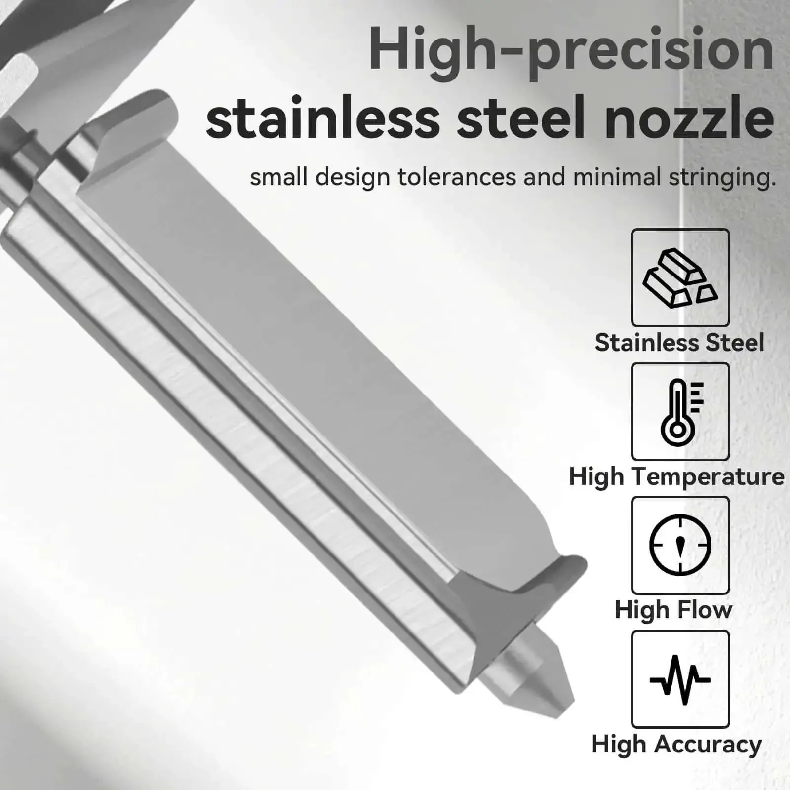 All Metal Quick Swap Hotend With 0.4mm Stainless Steel Nozzle For A1 And A1 Mini 3D Printers Plug And Play High Temp Fast Heat Up Leak Proof Integrated Design Silicone Cover Included - Image 5