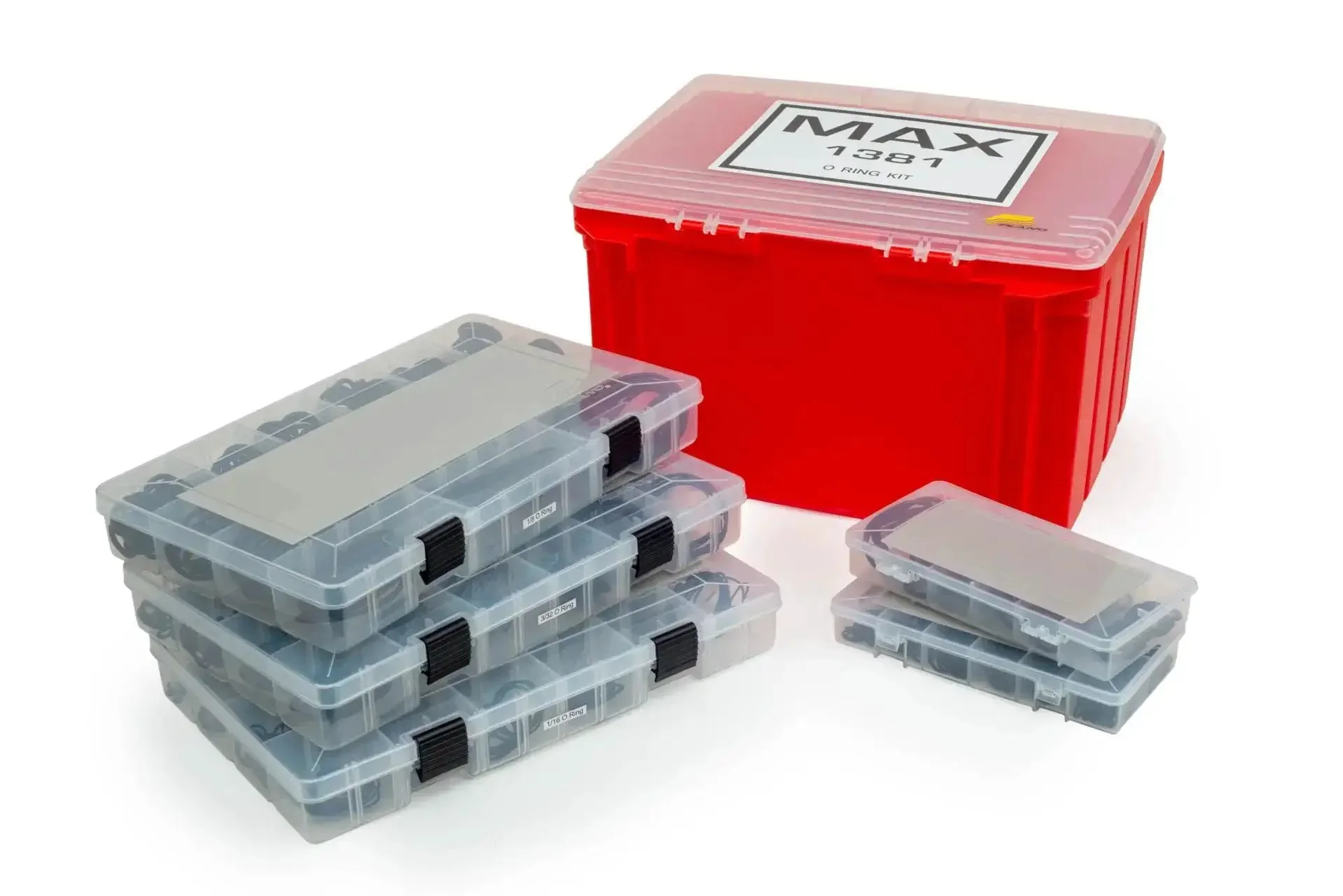 All Purpose Buna N O Ring Assortment Kit With 1,377 Pieces In Boss And Flange Sizes One Sixteenth Three Thirty Seconds One Eighth 70 Durometer For Valves Fittings Cylinders And General Hydraulic And Pneumatic Use Oil And Fluid Resistant - Image 3