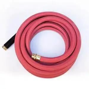 All Rubber Hot And Cold Water Hose, 5/8 Inch By 50 Feet, With Rigid Sleeve To Prevent Kinking, Leak Proof Couplings, Crush Resistant, Durable Reinforced Construction For Heavy Duty Use, Built For The Heat Up To 180 Degrees - Image 3