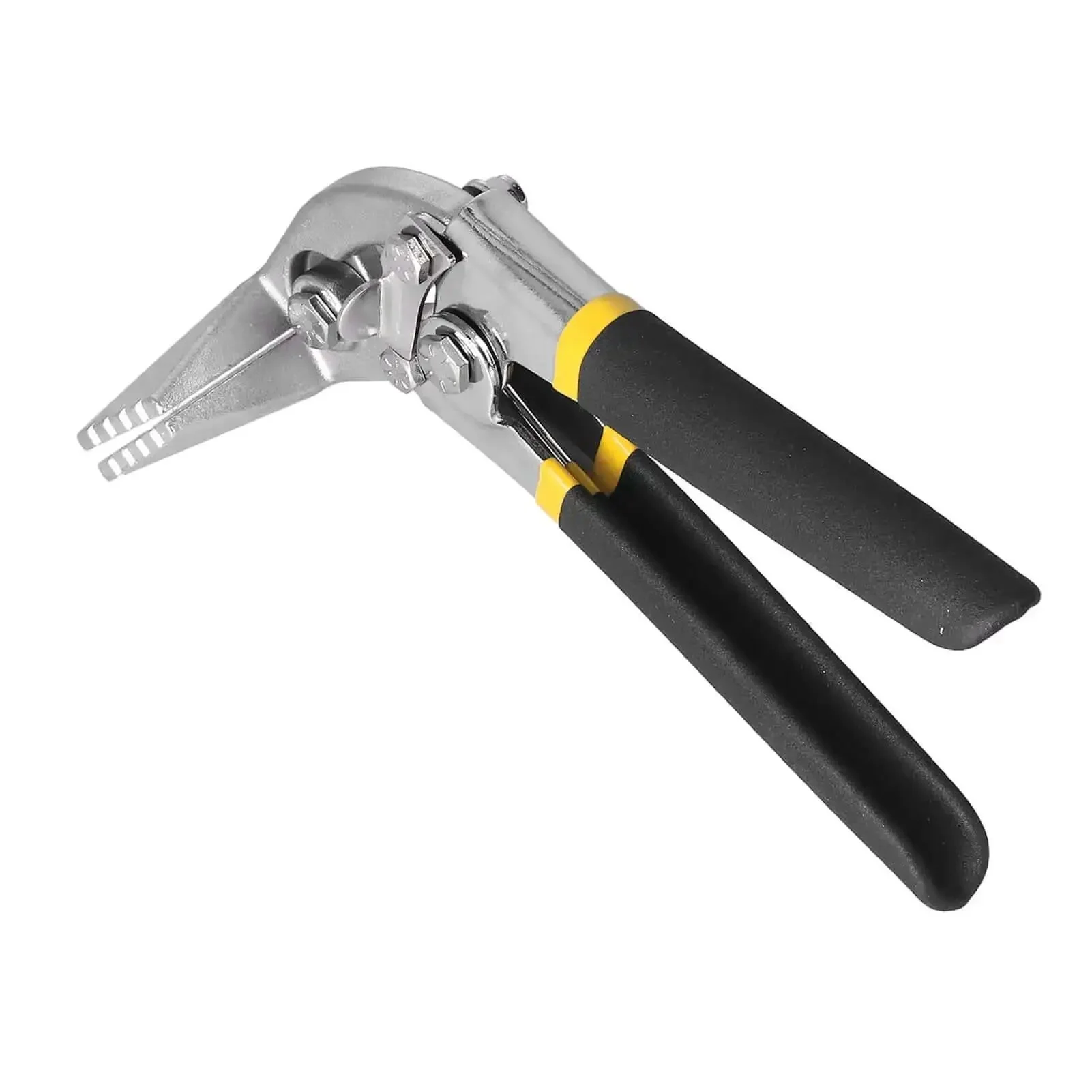 Alloy Steel Hand Seamer With Folding Pliers And Rubber Grip For Sheet Metal Bending In HVAC Window Design 80mm Straight Or 80mm Bent Use This Durable Bender For Precise Edges And Clean Joints - Image 2