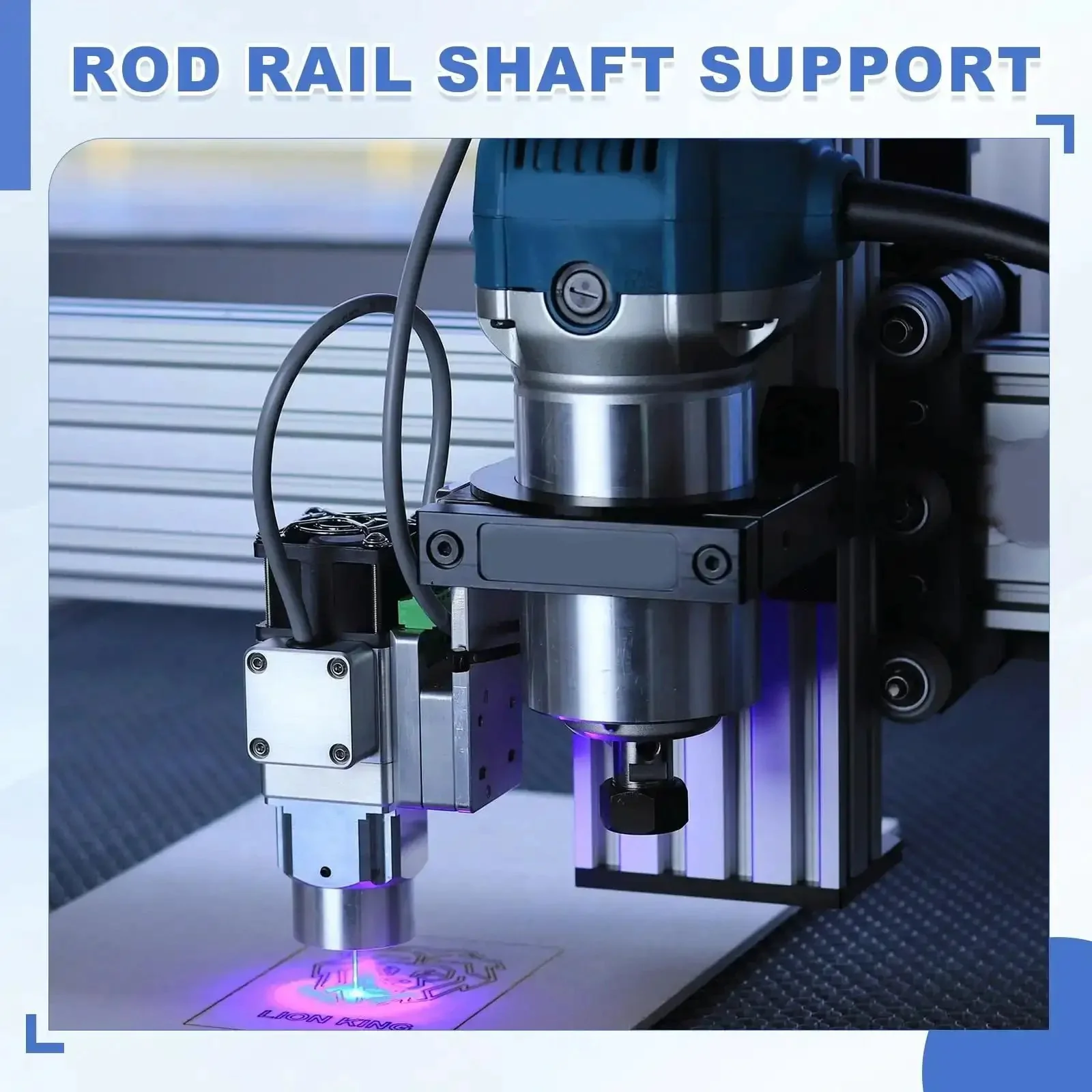 Aluminum 6mm ID Linear Rod Rail Mounting Bracket Set For Fast Smooth Motion In 3D Printers And Robotic Systems Shaft Supports Clamps And Guides Pack Of 4 - Image 3