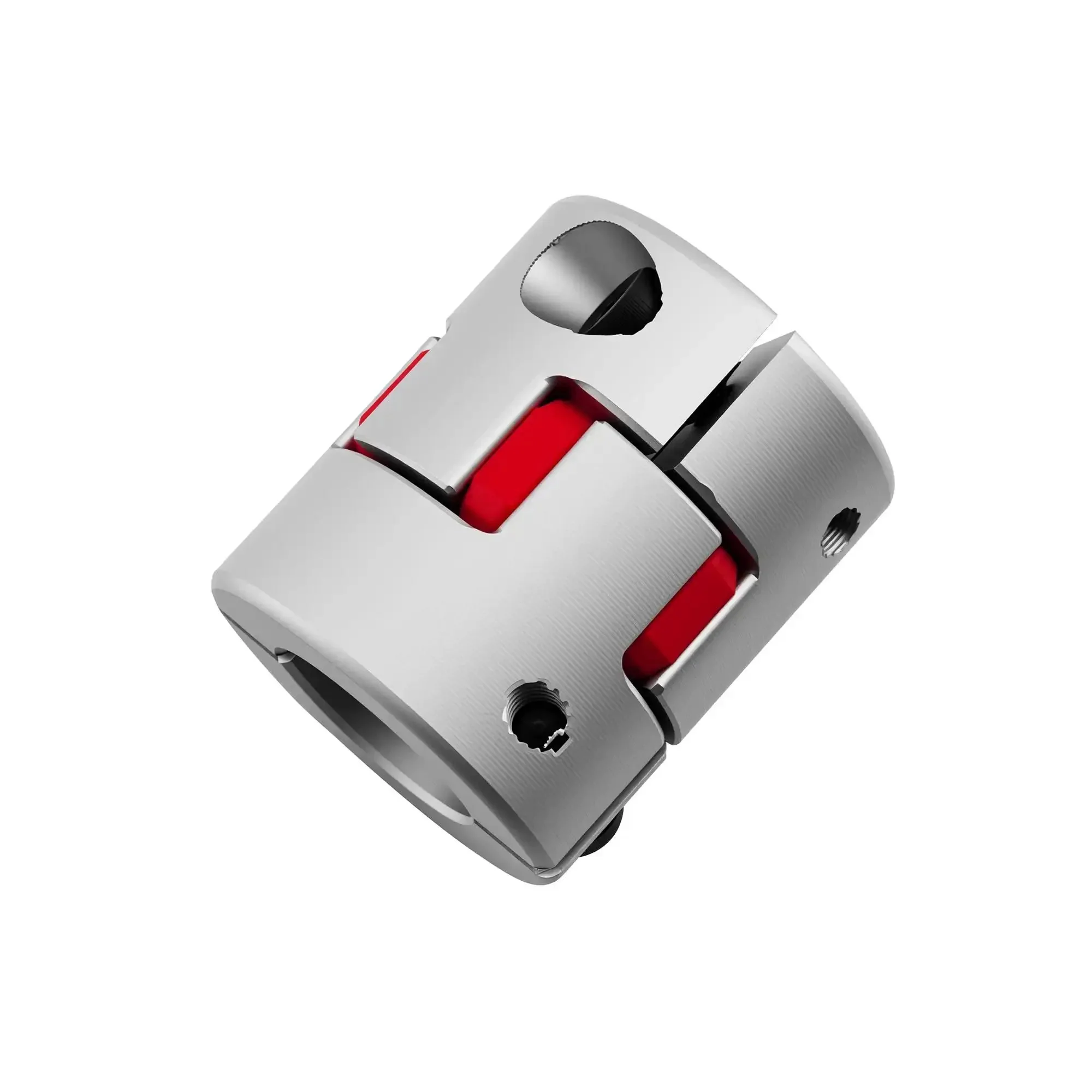 Aluminum Alloy Plum Flexible Shaft Coupling For CNC Servo Motors, Zero Backlash Spider Coupler, 8Mm To 16Mm Bore, 30Mm Diameter, 35Mm Length, Oil Resistant And Electrically Insulating, Vibration Dampening Elastomer Layer, Easy Clamp Install, 12.5 Nm - Image 3