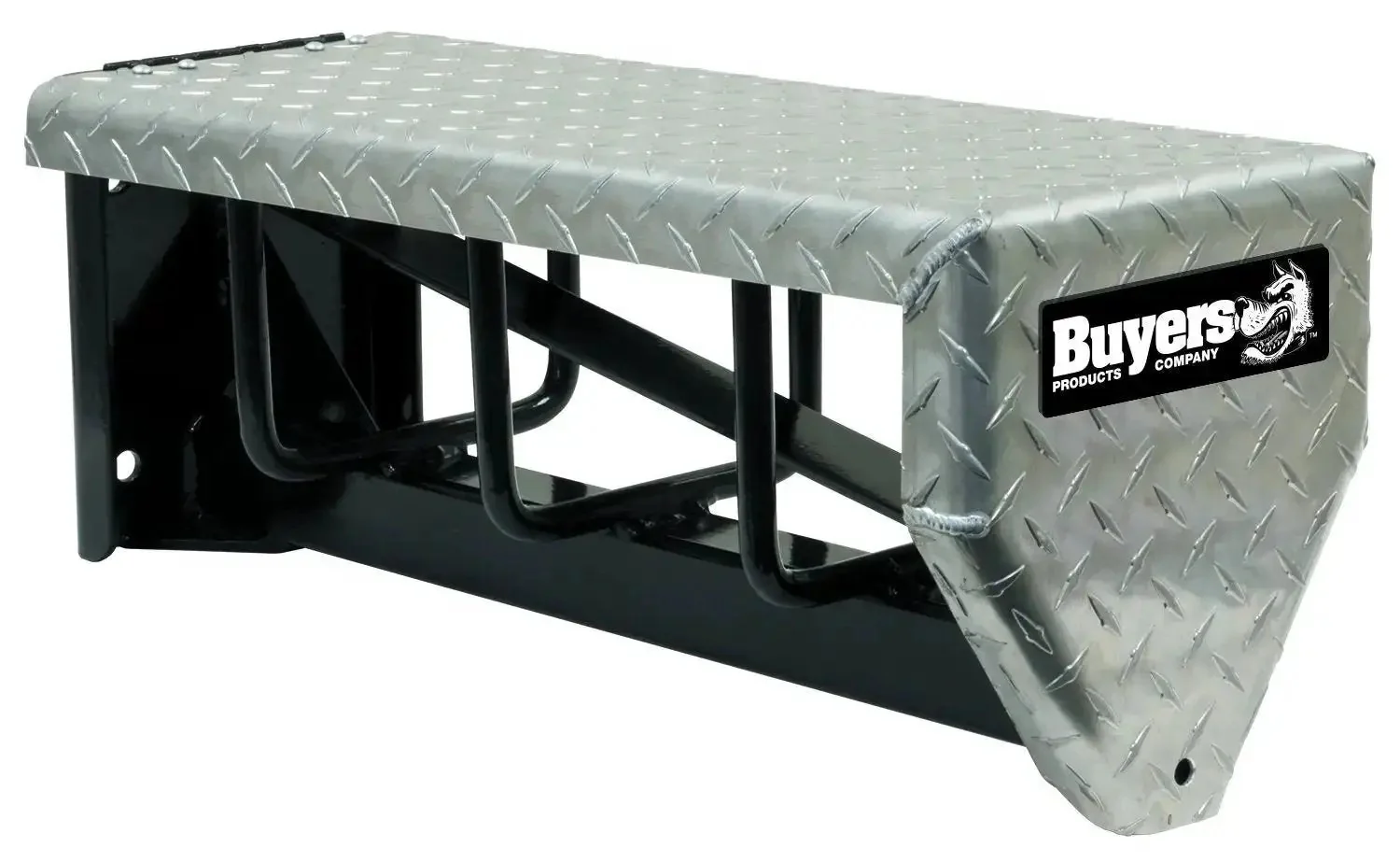 Aluminum Diamond Tread Chain Carrier 24 Inch Universal Heavy Duty Tire Chain Hanger With Lockable Hinged Cover And Welded Steel Frame Pre Drilled Mount Holes For Trucks And Trailers