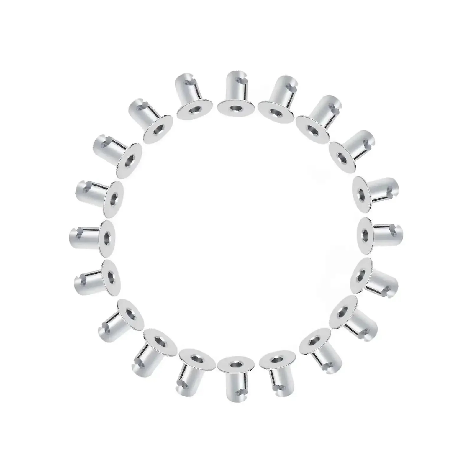 Aluminum Dzus Button Flush Allen Head Quarter Turn Fasteners Seven Sixteenths Inch Grip Chrome Finish Pack Of Twenty For Sheet Metal Doors And Panels Easy Install Durable Hardware - Image 5