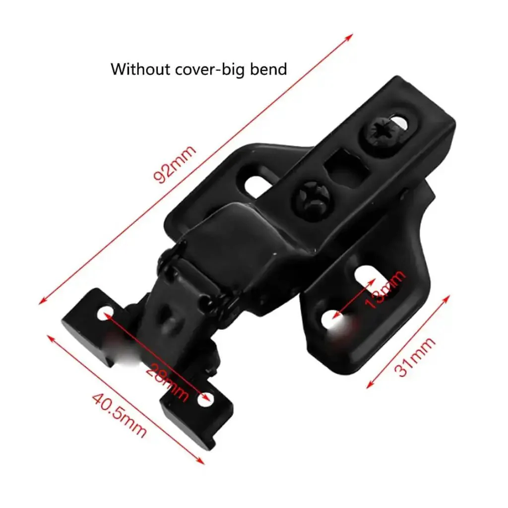 Aluminum Frame Glass Door Hinges Set With Hydraulic Damping Buffers For Display Cabinets, Aluminum Alloy Door Hinges Built For Silent Close, Easy Glide Operation, Rust Resistant Finish, Durable Heavy Duty Construction - Image 3