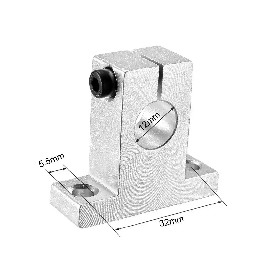 Aluminum Linear Motion Rail Clamp Kit For 12mm Shaft Guide And Support SK12 Pro Grade Sliding System For Smooth Movement And Easy Mounting In Industrial Projects - Image 2