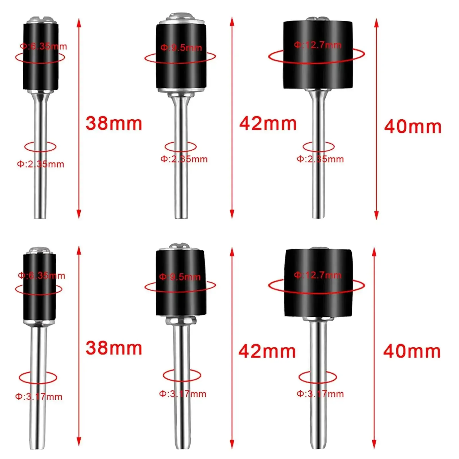 Aluminum Oxide Sanding Drum Set Kit With Free Box 132 Piece Pack Including 120 Sanding Sleeves In 3 Diameters And 12 Shank Drums For Dremel Rotary Tools DIY Friendly For Wood Metal Fiberglass Finishing - Image 5