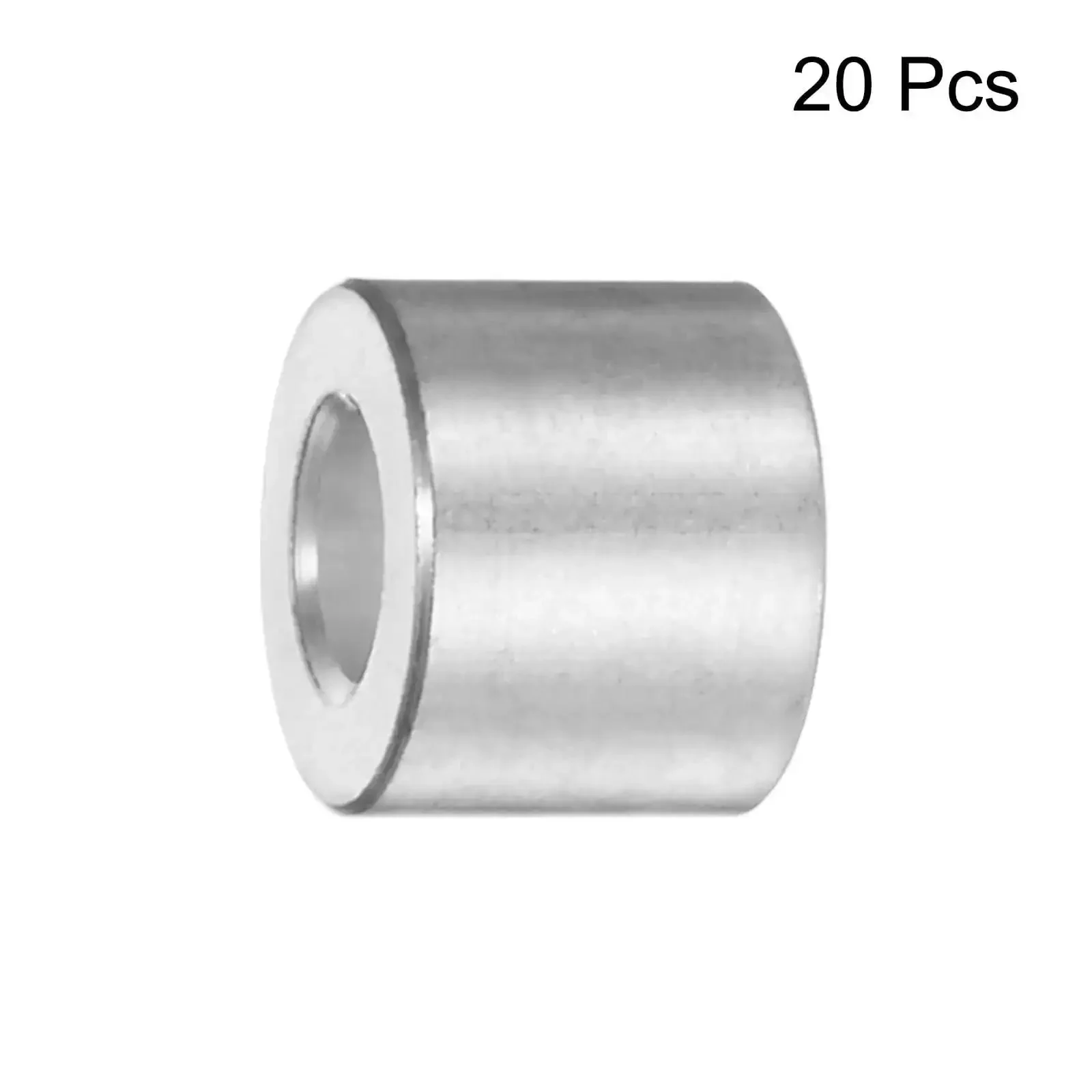Aluminum Spacer Set 5mm Bore 10mm OD 8mm Length Standoff Bushing For M5 Screws Bolts And Rods Plain Finish Round Spacers Durable Aluminum Alloy Great Heat Dissipation 20 Pieces - Image 4