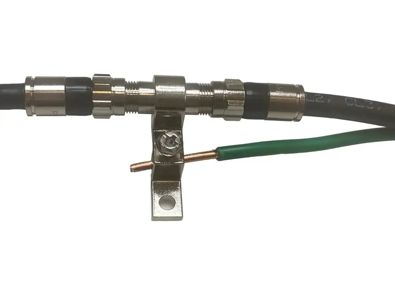 Antenna Grounding Kit With 10 AWG Solid Copper Wire 5ft And PPC Coax Ground Block For Indoor Outdoor Use UL Listed 600V 30A 90C Temperature Rating 194F Heavy Duty Pro Grade Electrical Grounding Solution - Image 5