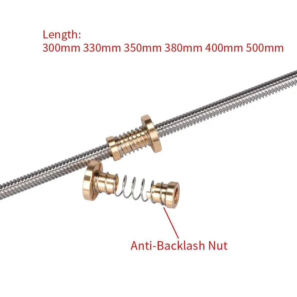 Anti Backlash Nut For 8mm Acme Lead Screws 2mm Pitch T8 Style Budget Friendly Elimination Gap Nut Brass And Stainless Steel Durable DIY CNC And 3D Printer Parts Pack Of 4 - Image 6