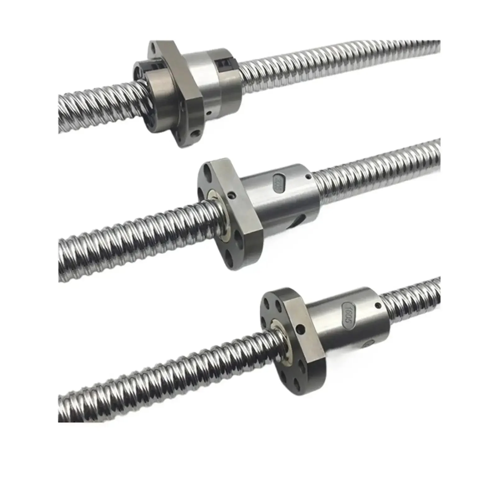 Anti Backlash SFU3205 Ball Screw With Nut 900mm Long RM3205 Series Precision Linear Motion Screw End Processing 1 Piece Carbon Steel Construction Beefy Built To Last Smooth High Precision CNC And Automation Ready - Image 3