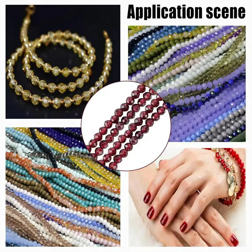 Approximately 270 Pieces 3mm Natural Faceted Garnet Beads For Jewelry Making, Round Gemstone Beads, Loose Spacer Beads, Faceted Crystals, For Necklaces, Bracelets, Earrings, DIY Jewelry Projects - Image 2
