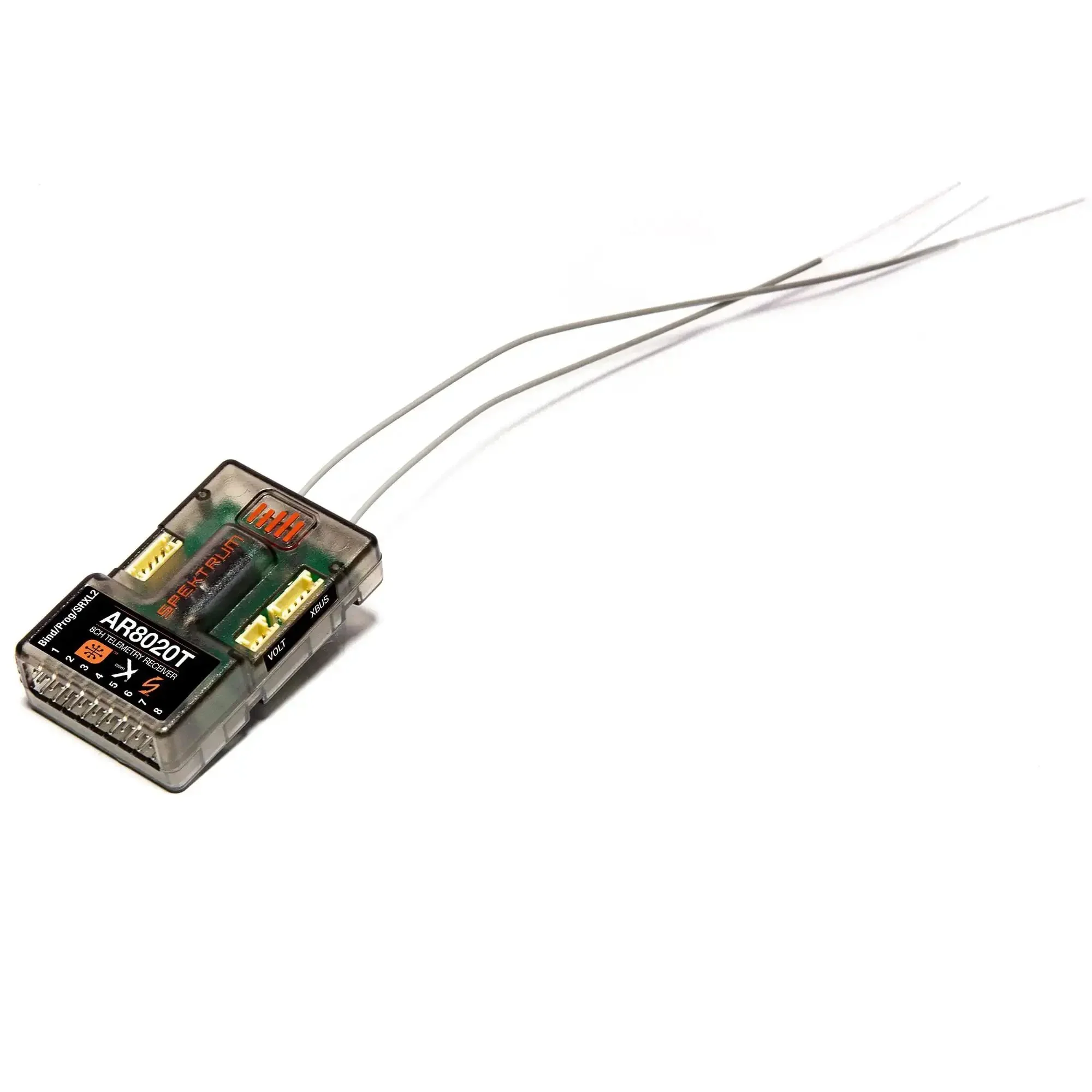AR8020T DSMX 8 Channel Telemetry Receiver With Smart G2 50C LiPo Battery Compatibility For RC Planes Drones Quads And Helis Real Time Telemetry Data Link And Rock Solid Signal In Any Air Mission