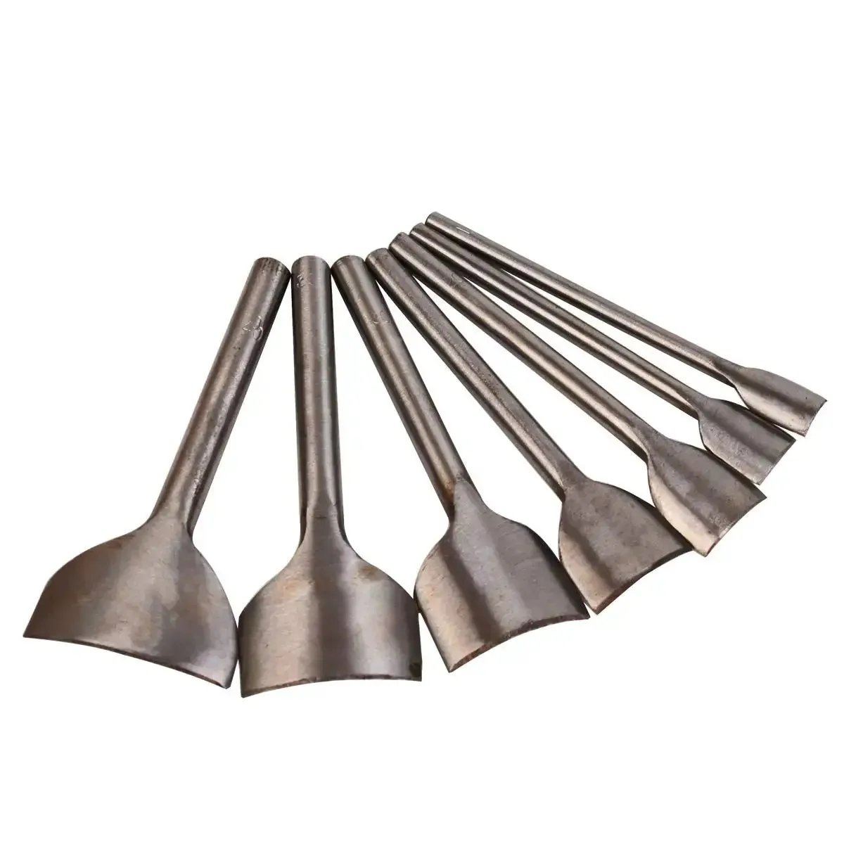 Arc Shaped Leather Punch Set For Belts Wallets And Bags, 7 Piece Cutter Tools In 10mm To 40mm Sizes, Half Round Edge Punches For Clean Finished Edges, Heavy Duty Leather Craft Kit Built For Pros And DIY Makers