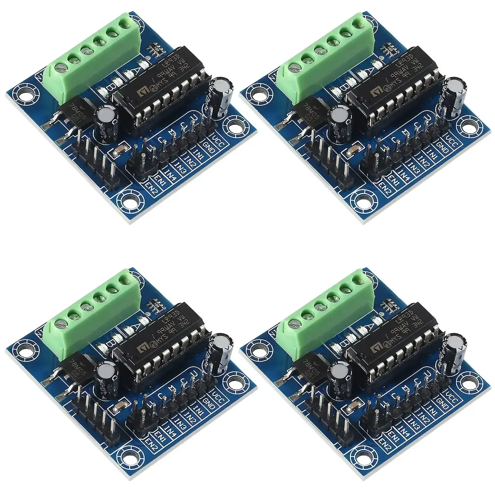 Arduino Friendly Mini Stepper Motor Shield With L293D Driver, Handles DC 4.5 to 25V, 600mA Per Channel Continuous, 1.2A Peak Per Channel, Expansion Board for DIY Robotics and Microcontroller Projects