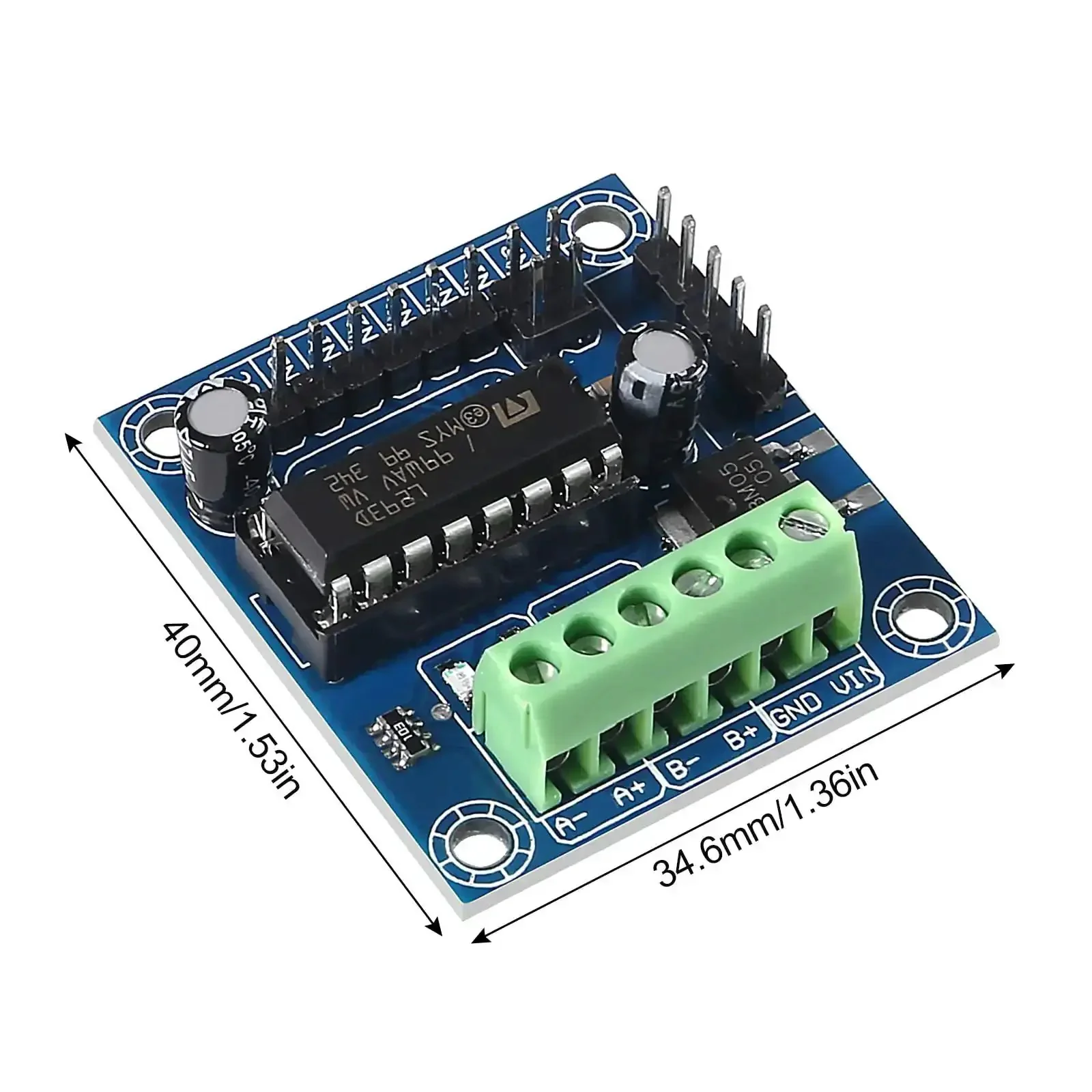 Arduino Friendly Mini Stepper Motor Shield With L293D Driver, Handles DC 4.5 to 25V, 600mA Per Channel Continuous, 1.2A Peak Per Channel, Expansion Board for DIY Robotics and Microcontroller Projects - Image 2