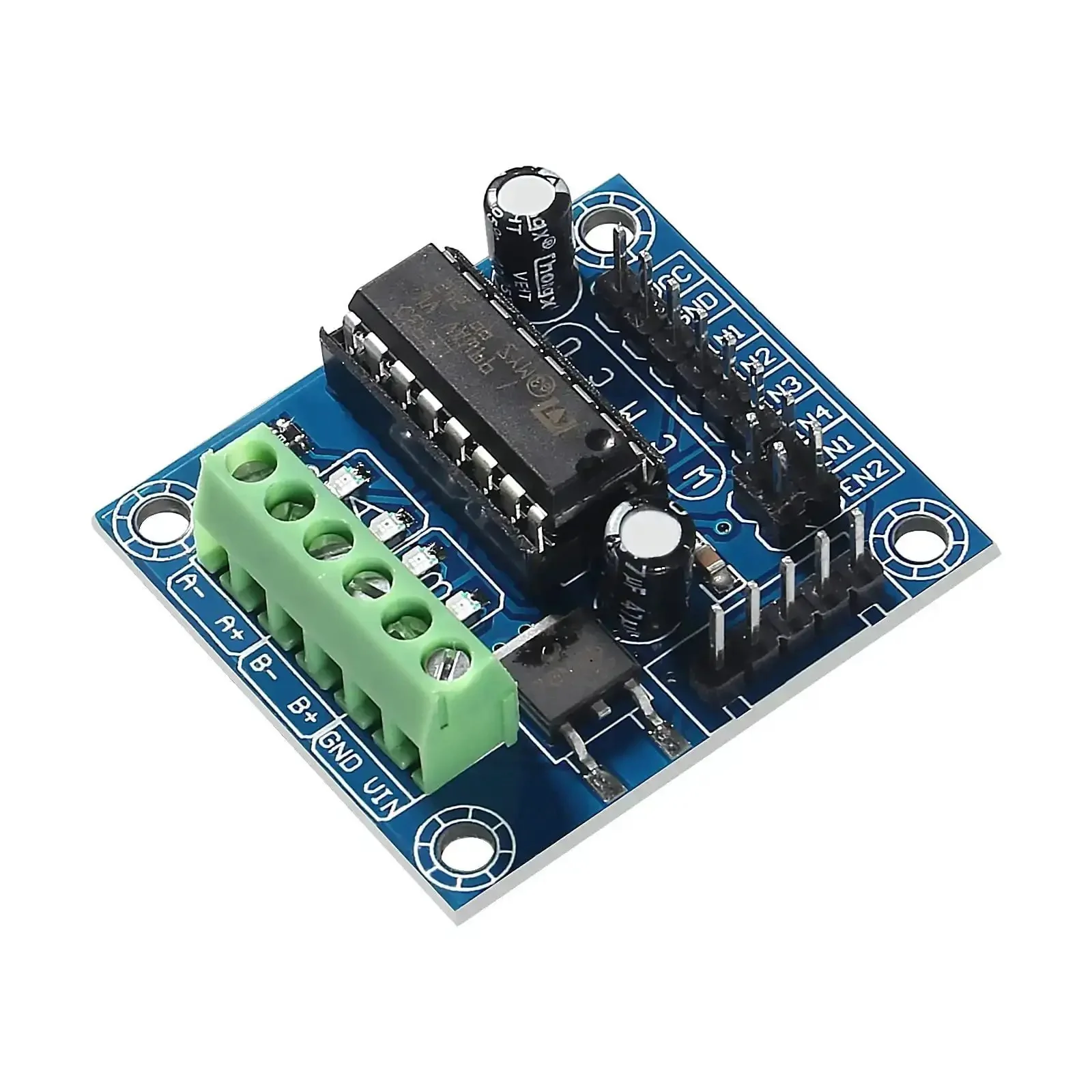 Arduino Friendly Mini Stepper Motor Shield With L293D Driver, Handles DC 4.5 to 25V, 600mA Per Channel Continuous, 1.2A Peak Per Channel, Expansion Board for DIY Robotics and Microcontroller Projects - Image 4