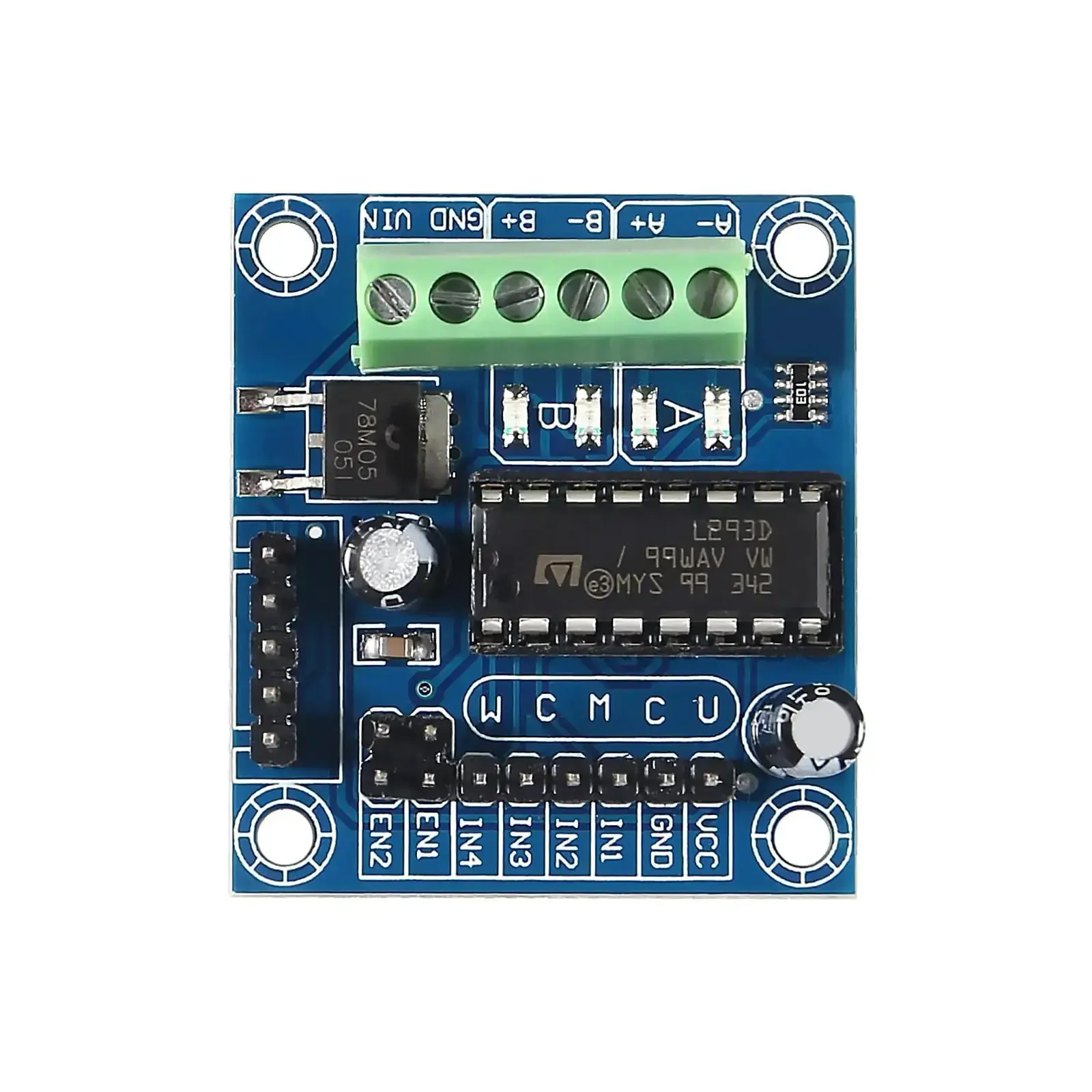 Arduino Friendly Mini Stepper Motor Shield With L293D Driver, Handles DC 4.5 to 25V, 600mA Per Channel Continuous, 1.2A Peak Per Channel, Expansion Board for DIY Robotics and Microcontroller Projects - Image 5