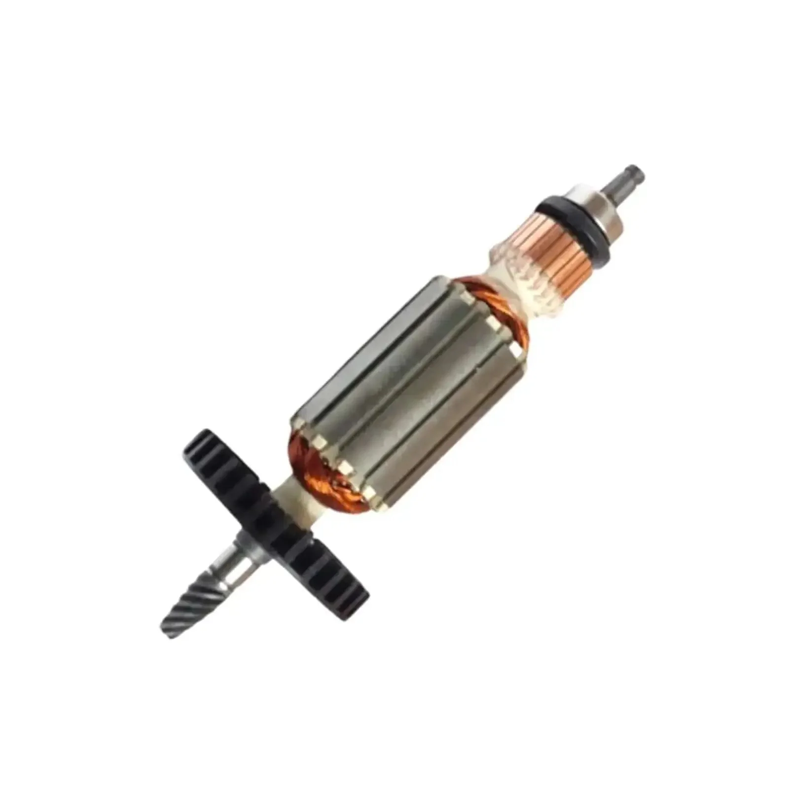 Armature Rotor Assembly For Polisher Motor Replacement, 152 mm Total Length, 42 mm Core Height, 35 mm Core Diameter, 6 Teeth, Beefed Up Copper Windings In Metal Body With High Temperature Enamel, Reliable Replacement Part - Image 4