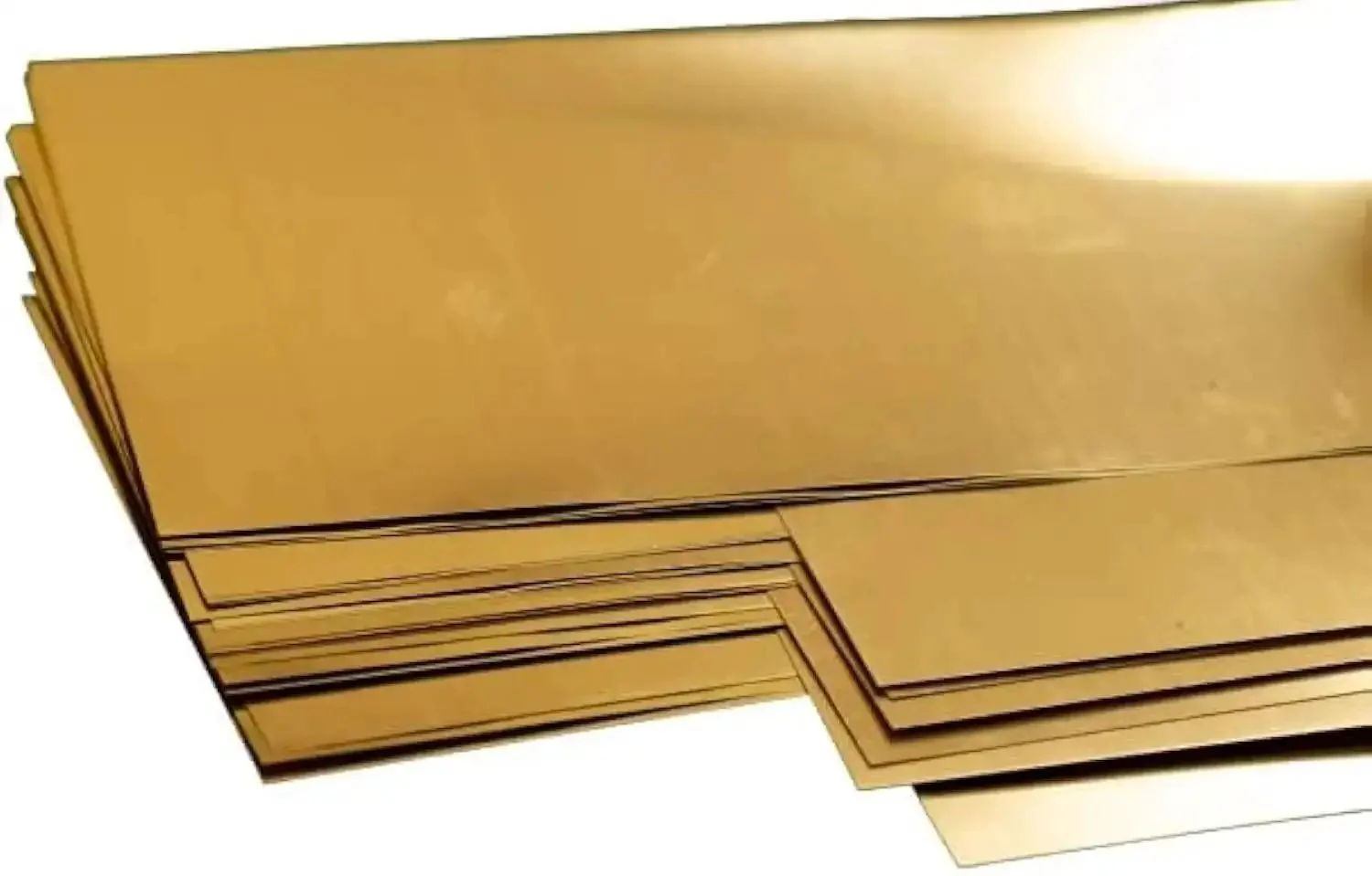 Assorted Brass Sheet Shim Set for Hobbyists and Model Builders, 24 Piece Kit of Easy Bend Brass Spacers, Includes 0.001 0.002 0.003 Inch Sheets in 3x6 and 4x4 Sizes, Made in the USA
