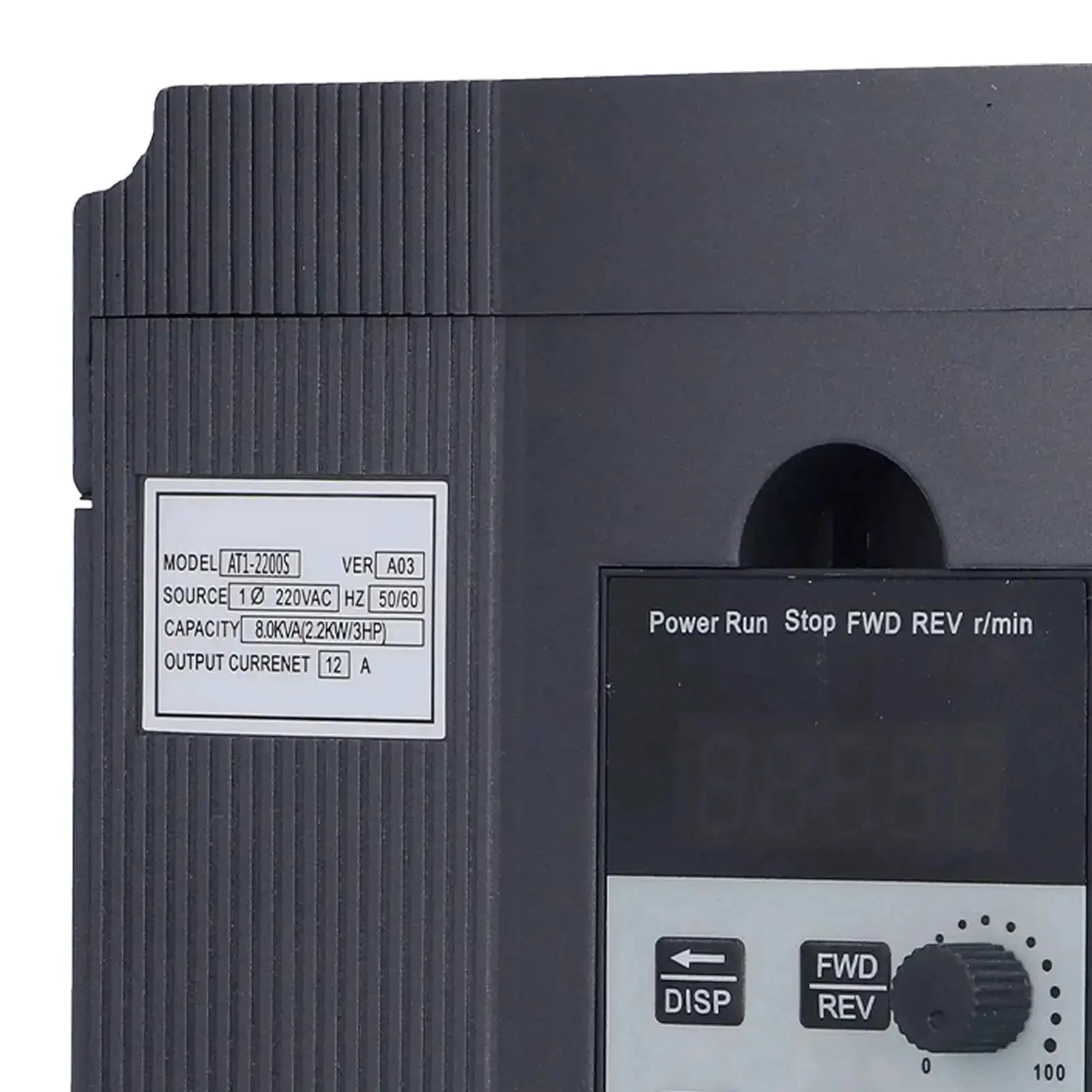 AT1-2200S Variable Frequency Drive 2.2KW 220V Single Phase VFD Inverter Converter 12A Rated Current Easy Wire Setup Strong Anti Interference Tech Fast Start And Stop Smooth Control For Industrial Motors - Image 5
