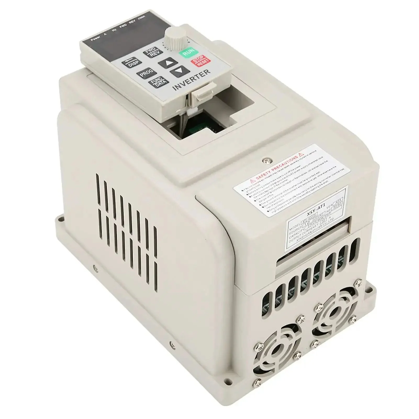 AT1 4000X 4kW Variable Frequency Drive for 220V Single Phase to Three Phase Motors, VFD Speed Controller With PWM Control, Low Noise, EMI Shield, Plug And Play Wiring, Beefy AC Motor Drive For Smooth Speeds - Image 4