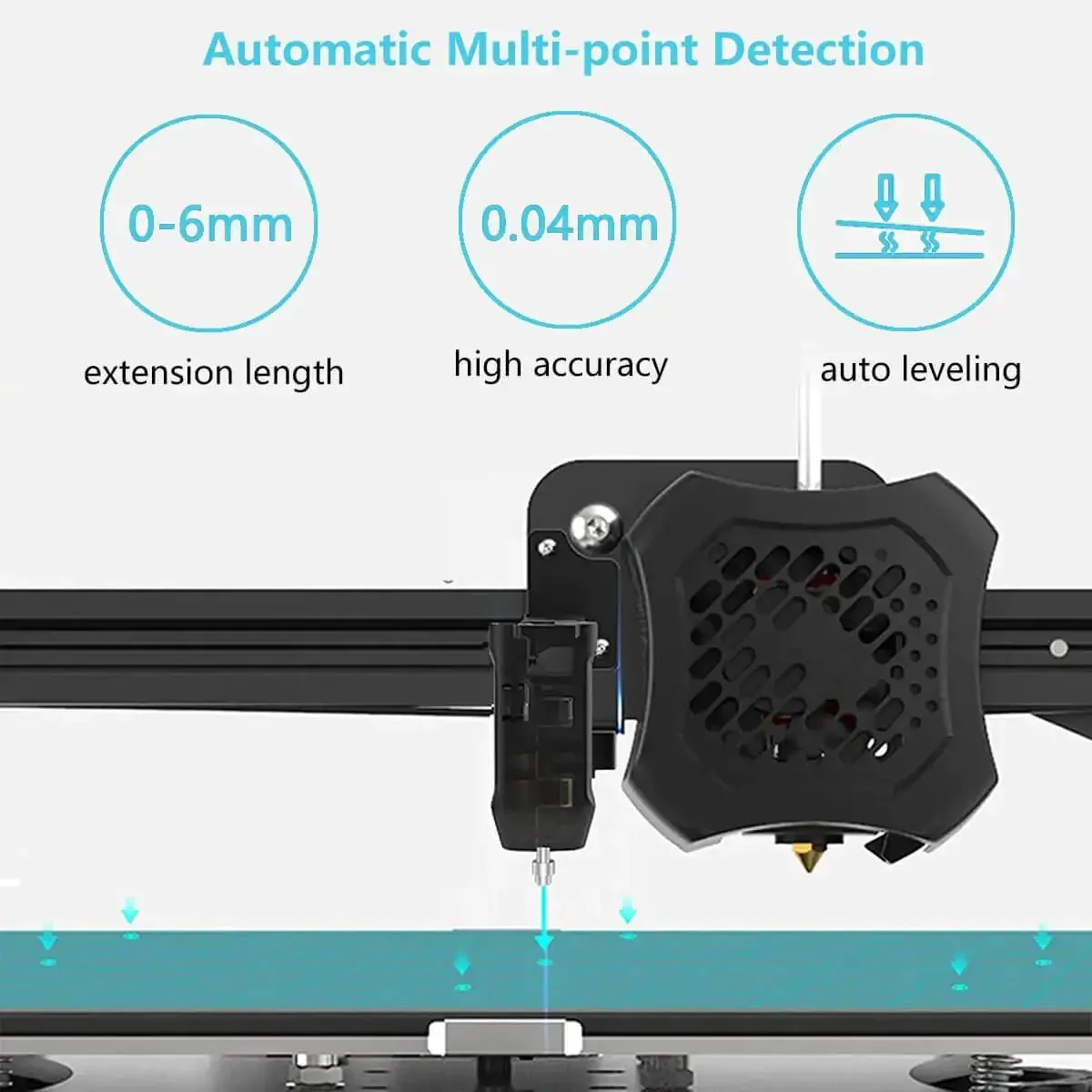 Auto Bed Leveling Sensor Kit For 3D Printers With Metal Push Pin CR Touch Compatible Multi Point Bed Probing And Height Mapping Stable Durable Upgrade For Ender 3 Series Ender 5 Pro And CR 10 With 32 Bit Mainboard - Image 8