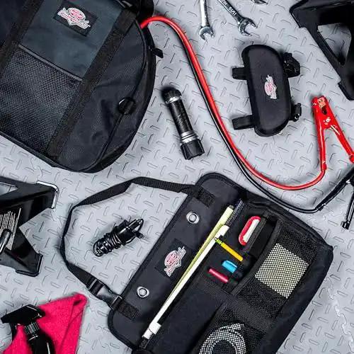 Auto Boss Cable Bag For Jumper Cables And Cords, 600 Denier Ripstop Water Resistant Fabric, Full Zippered Closure, Handy Carry Handles, Made In USA, Car Accessory Organizer - Image 3