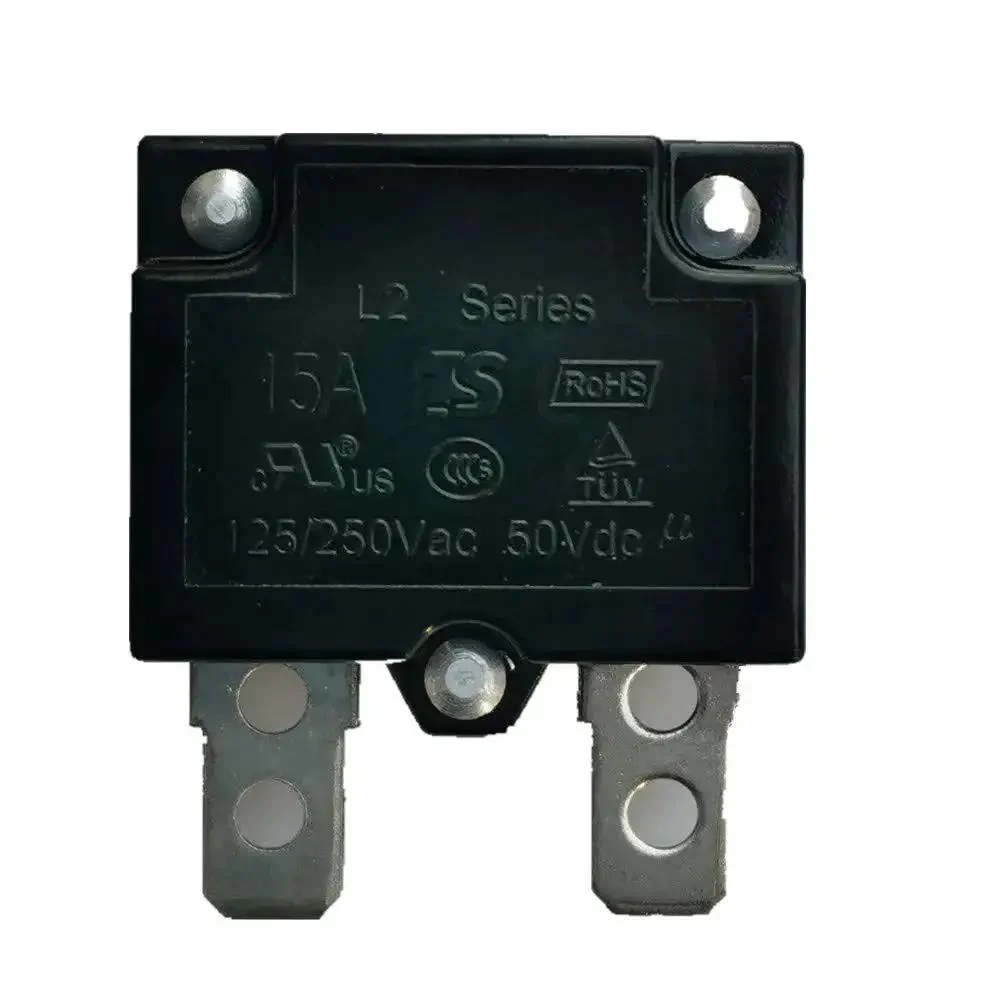 Auto Reset Thermal Circuit Breaker 15A 125 250Vac 50Vdc Overload Protector 2 Pack For Kids Ride On Toys Cars Accessories With Automatic Reset Relay Fuse Protection