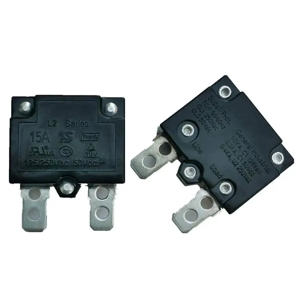 Auto Reset Thermal Circuit Breaker 15A 125 250Vac 50Vdc Overload Protector 2 Pack For Kids Ride On Toys Cars Accessories With Automatic Reset Relay Fuse Protection - Image 2